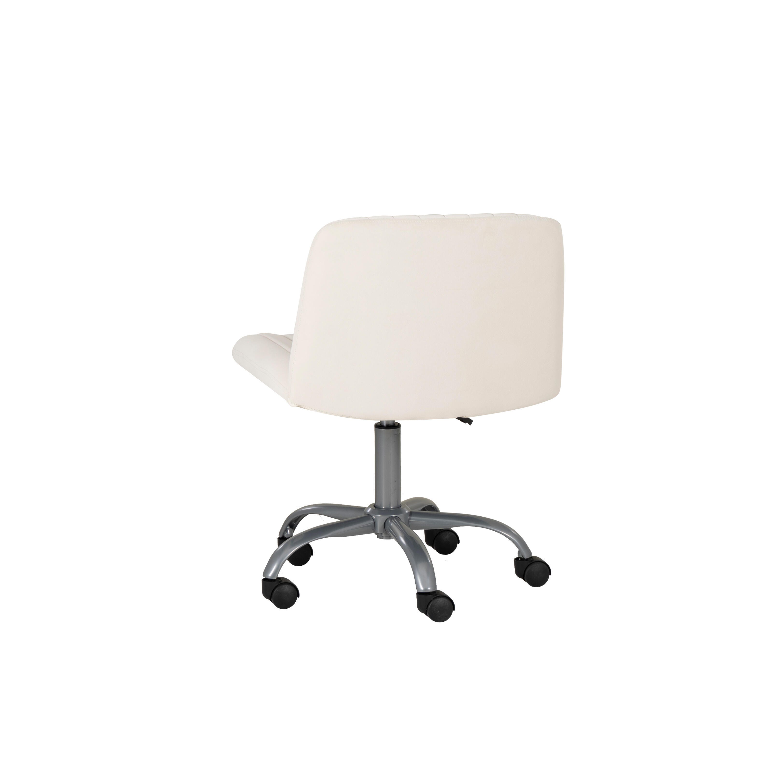 Linon Bobbi Home Office Desk Chair, Off White, large