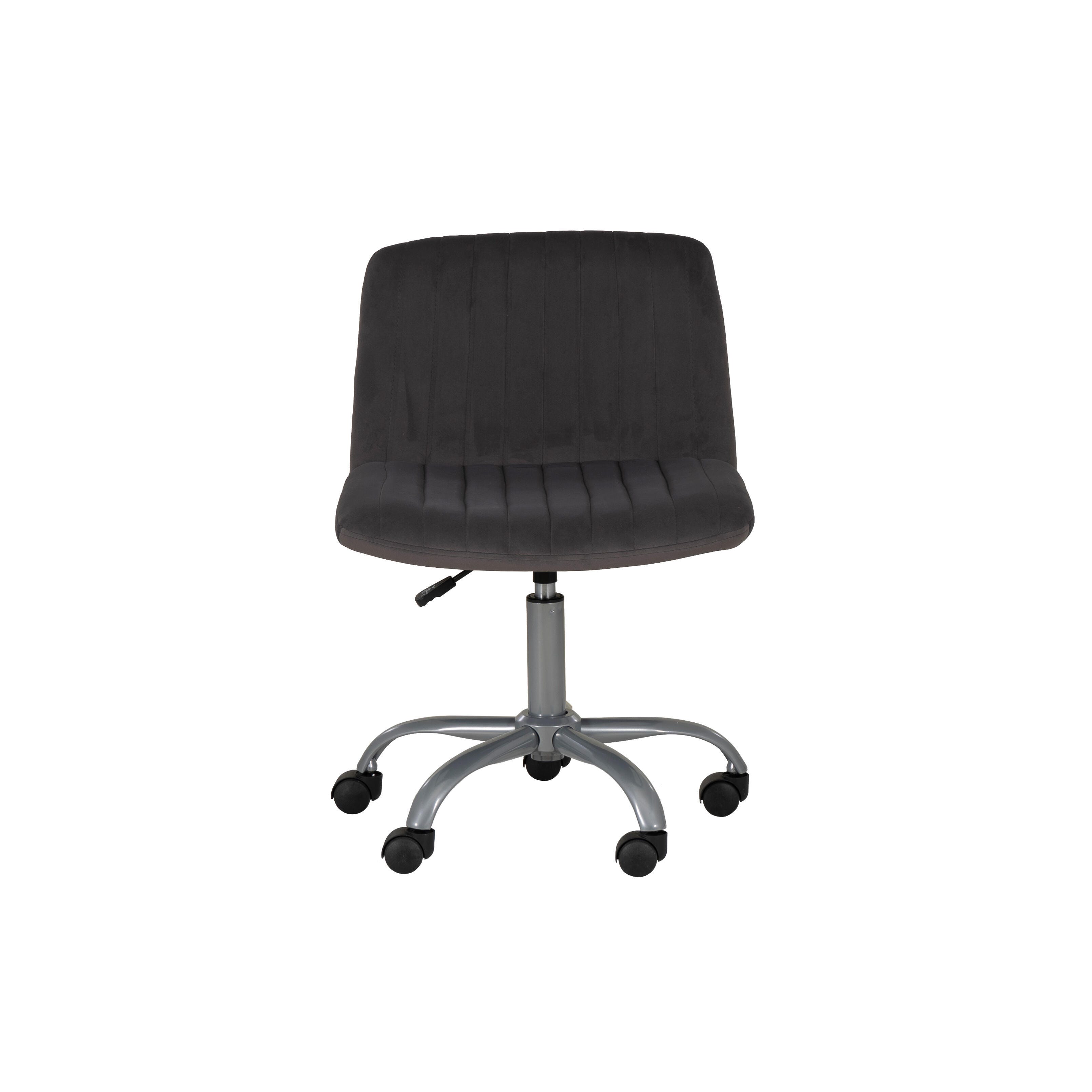 Linon Bobbi Home Office Desk Chair, Gray, large