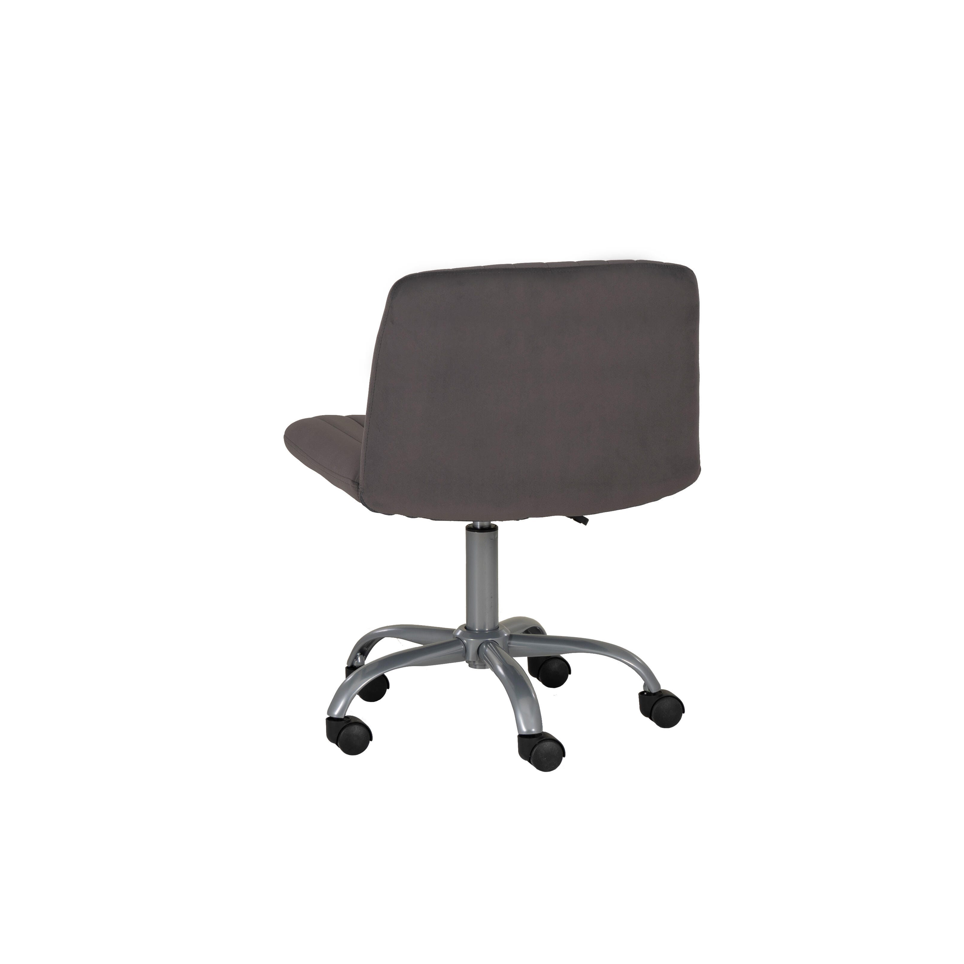Linon Bobbi Home Office Desk Chair, Gray, large