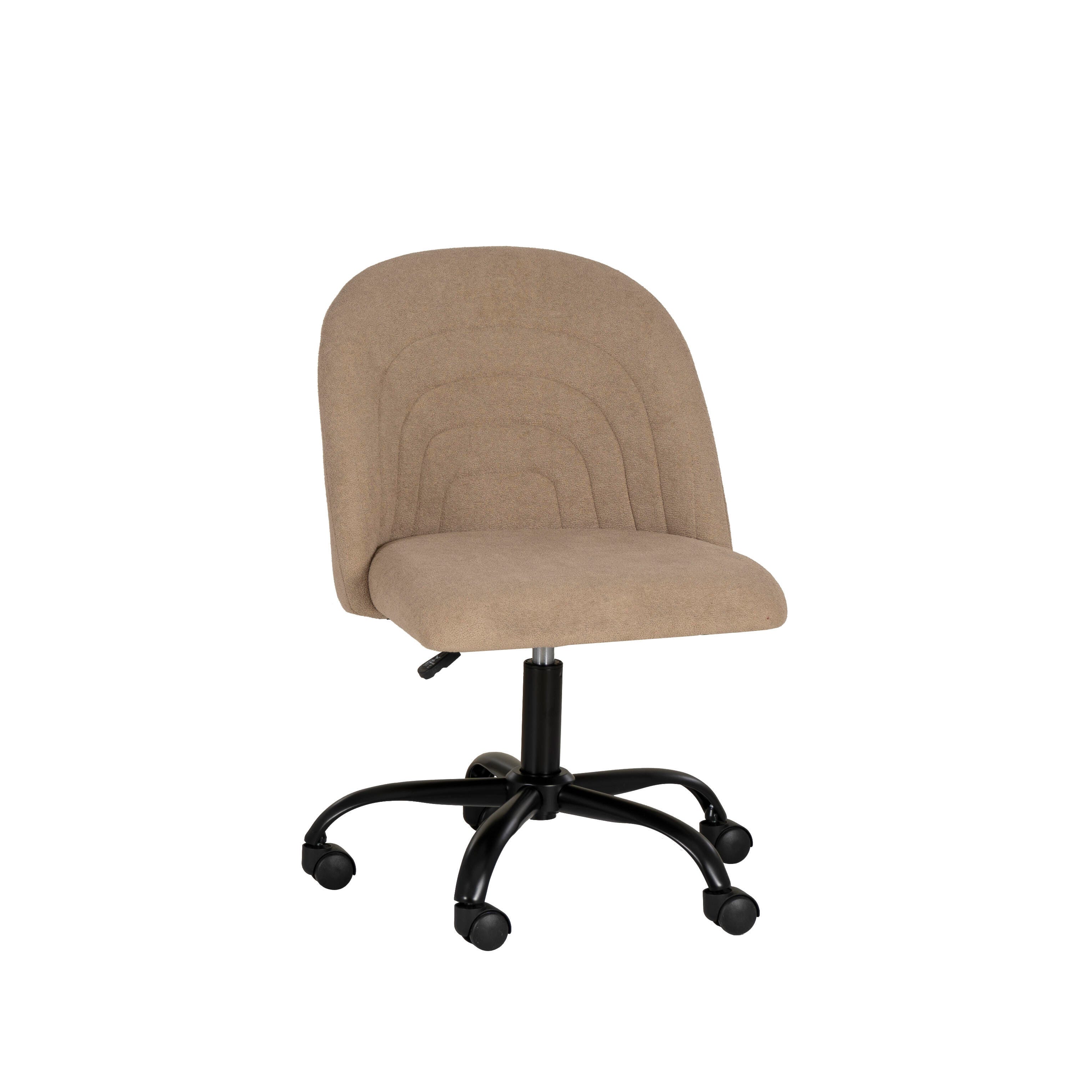 Linon Cate Home Office Desk Chair, Beige, large