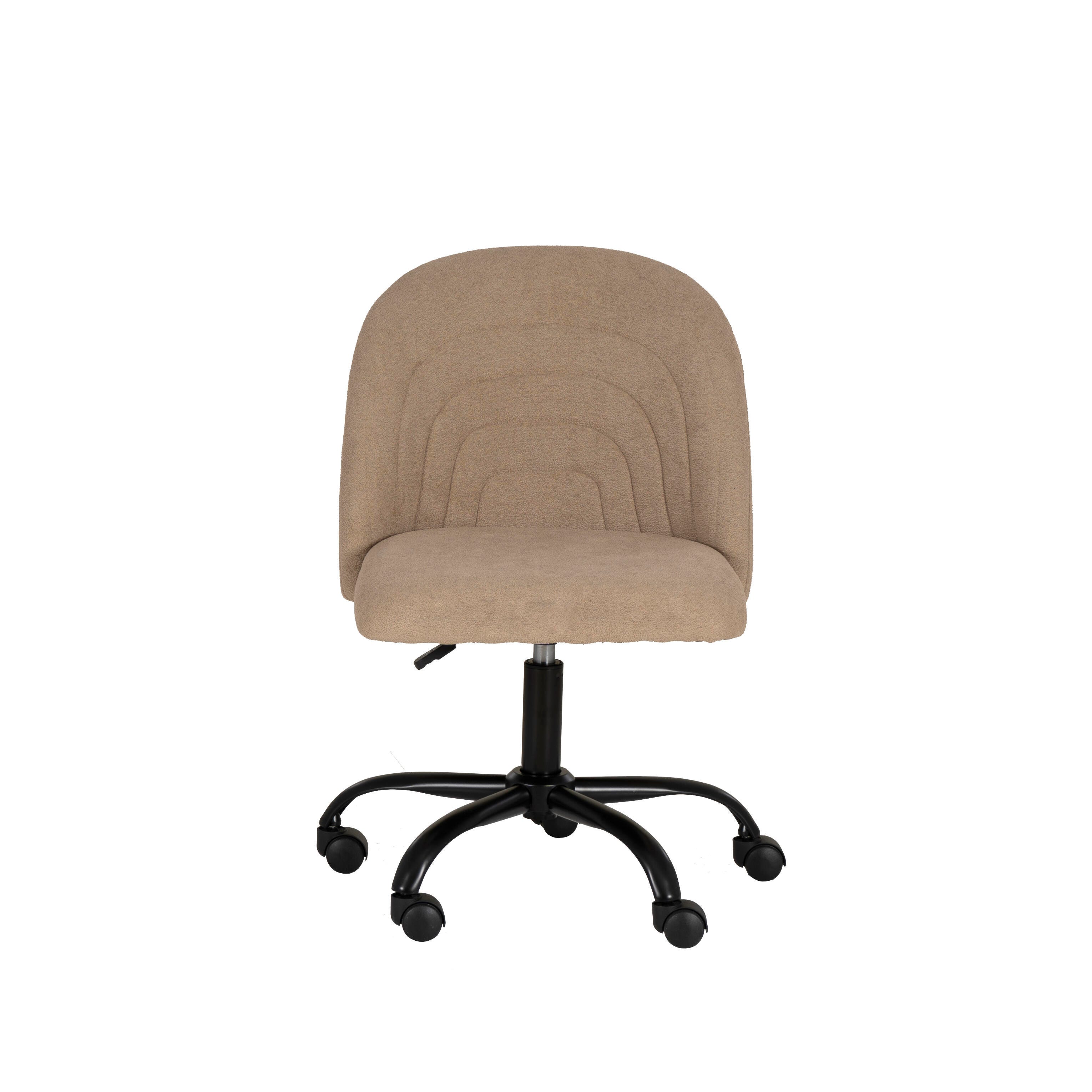 Linon Cate Home Office Desk Chair, Beige, large