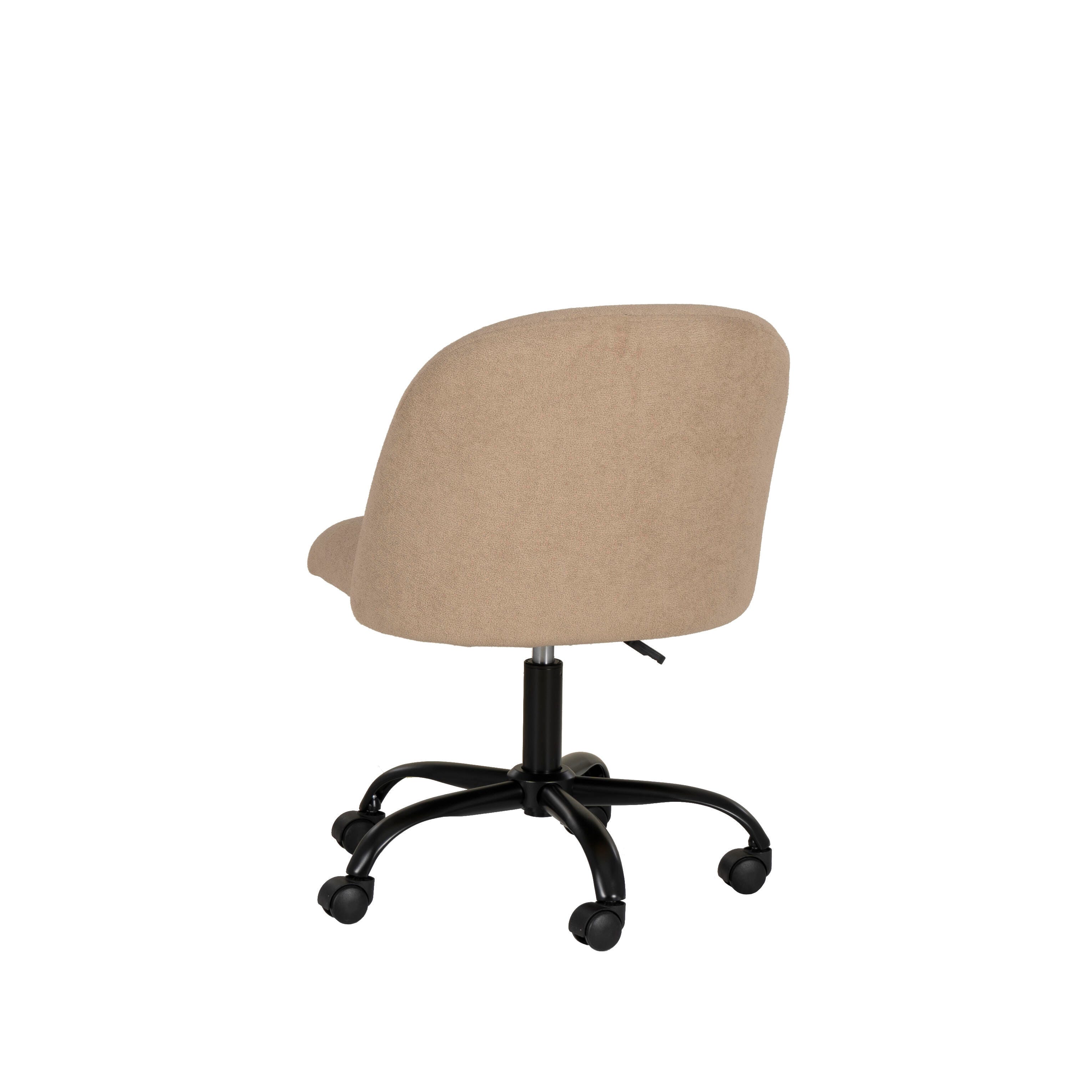 Linon Cate Home Office Desk Chair, Beige, large