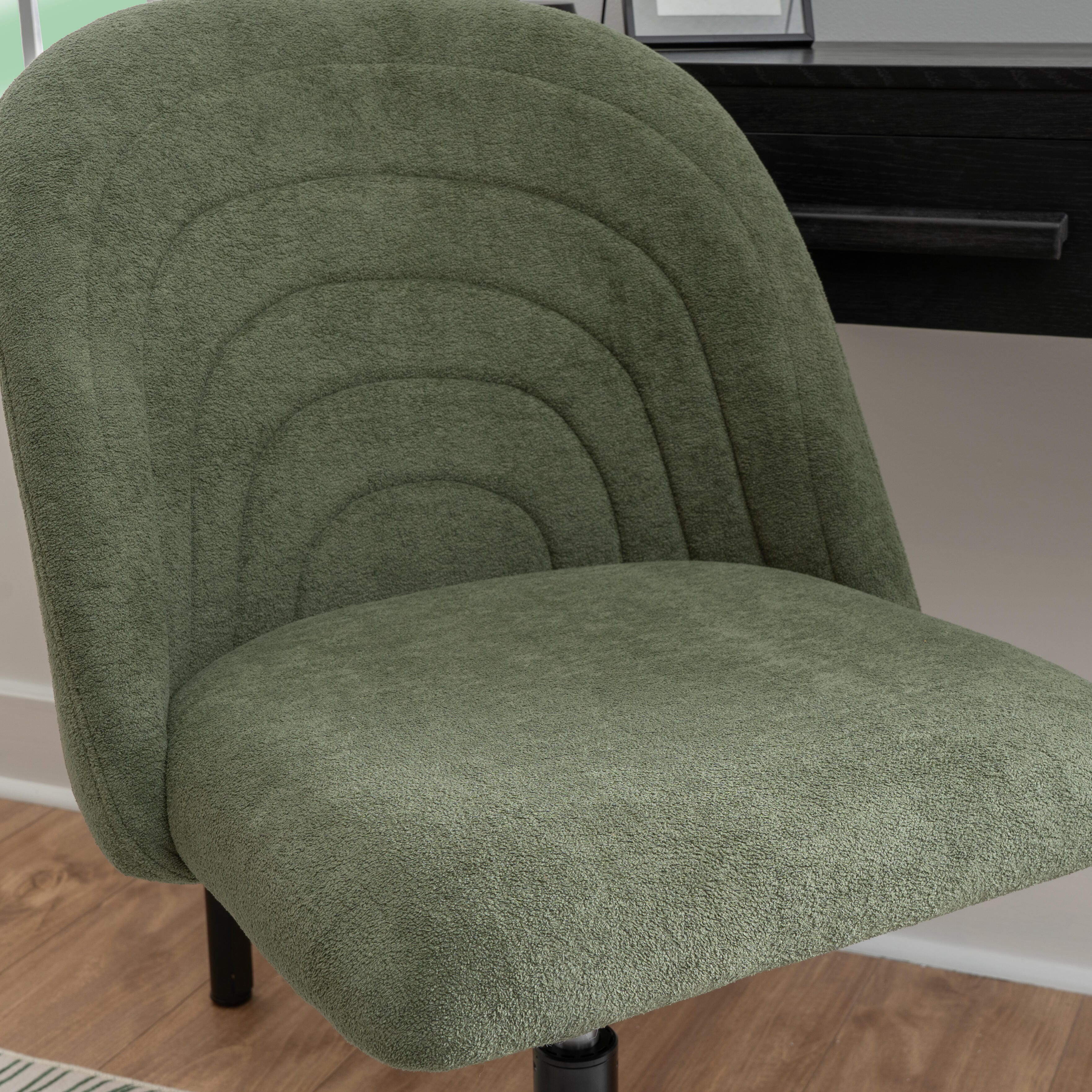 Linon Cate Home Office Desk Chair, Green, large