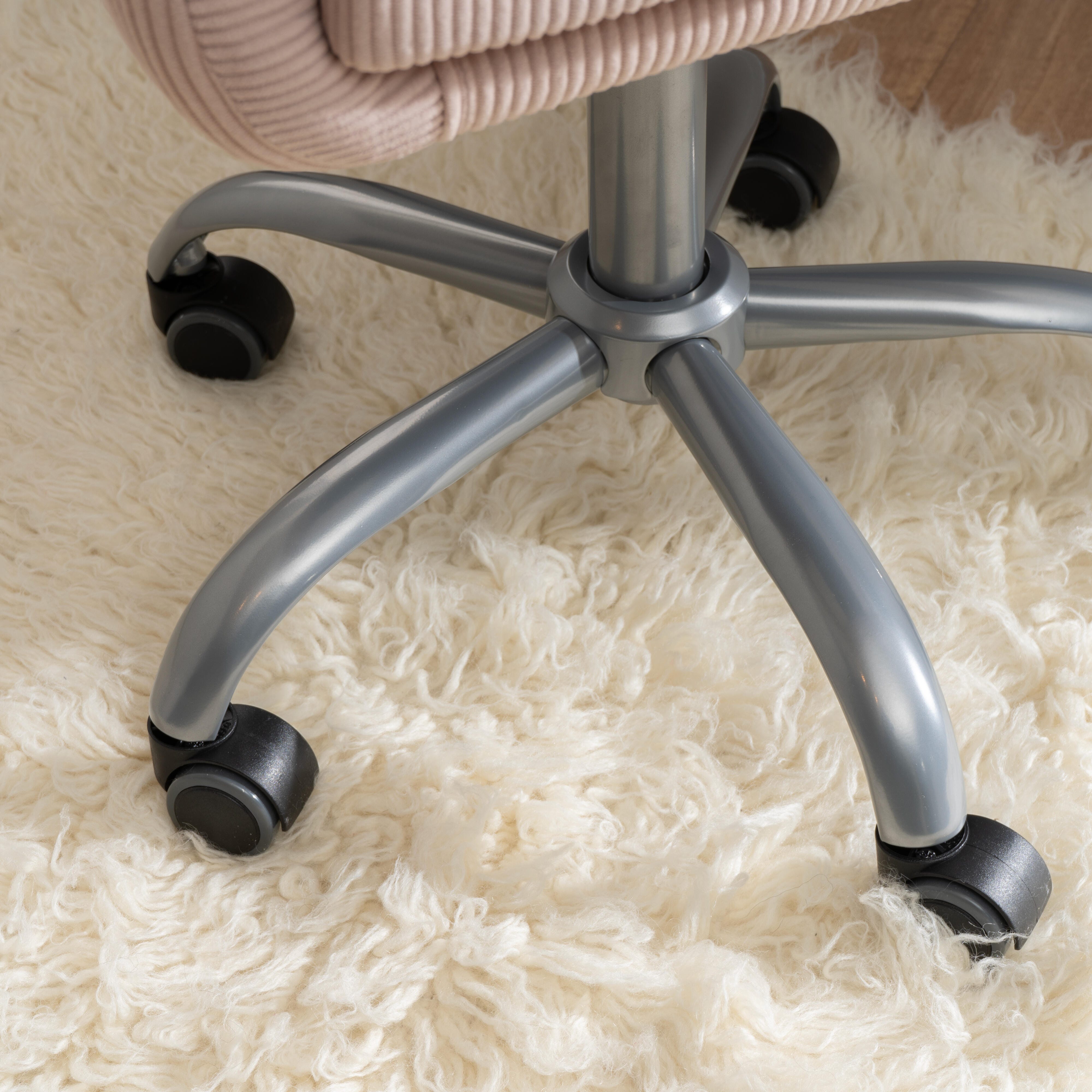 Linon Mason Home Office Desk Chair, Pink, large