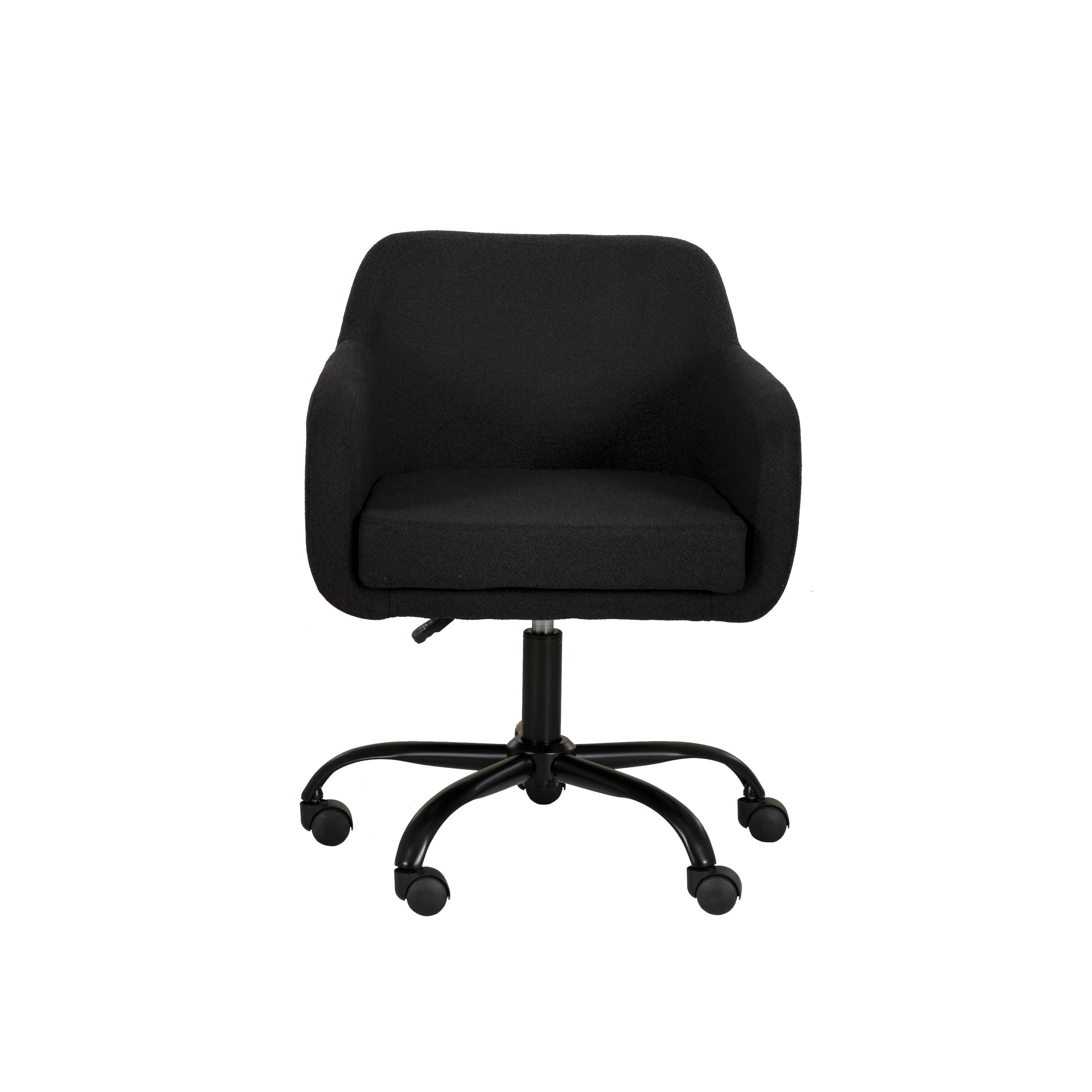 Linon Mason Home Office Desk Chair, Black, large
