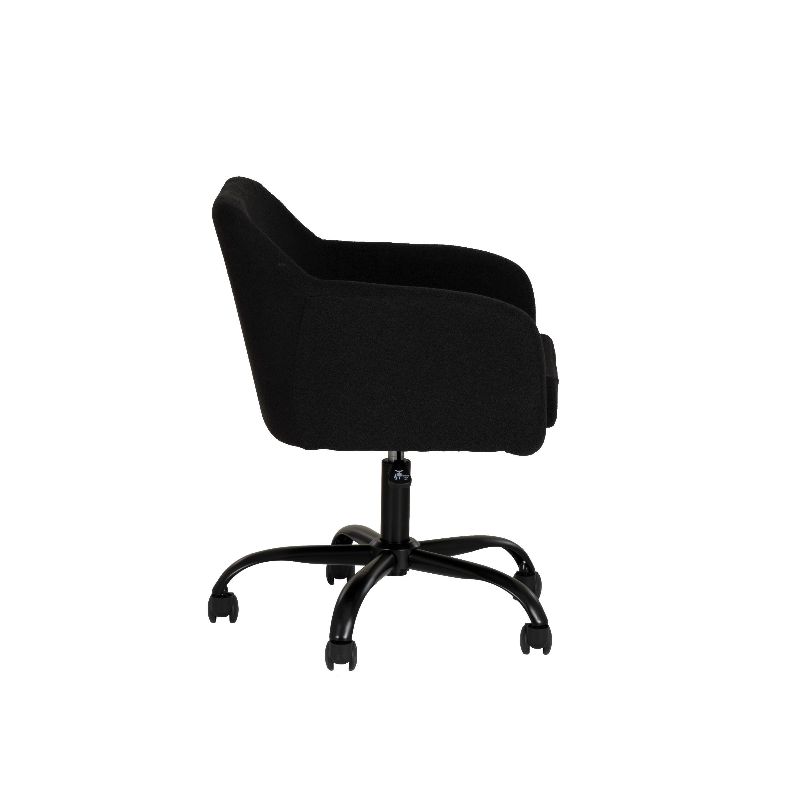 Linon Mason Home Office Desk Chair, Black, large