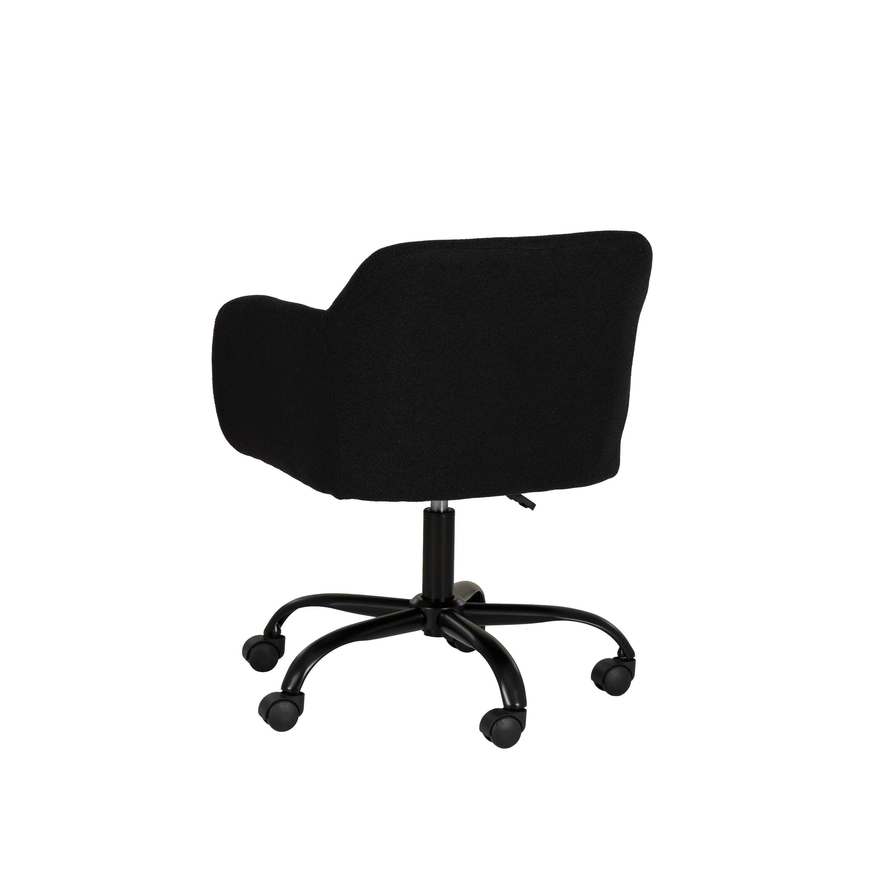 Linon Mason Home Office Desk Chair, Black, large