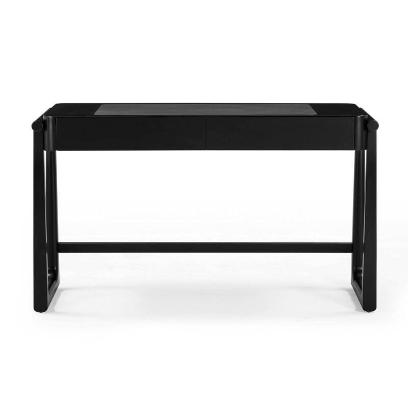 TOV Furniture Alfalfa 21" Home Office Desk, Black, large