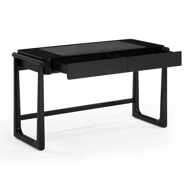 TOV Furniture Alfalfa 21" Home Office Desk, Black, large