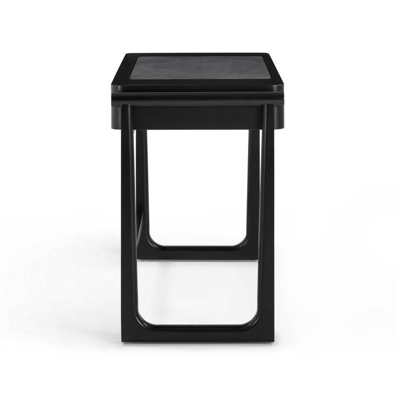 TOV Furniture Alfalfa 21" Home Office Desk, Black, large