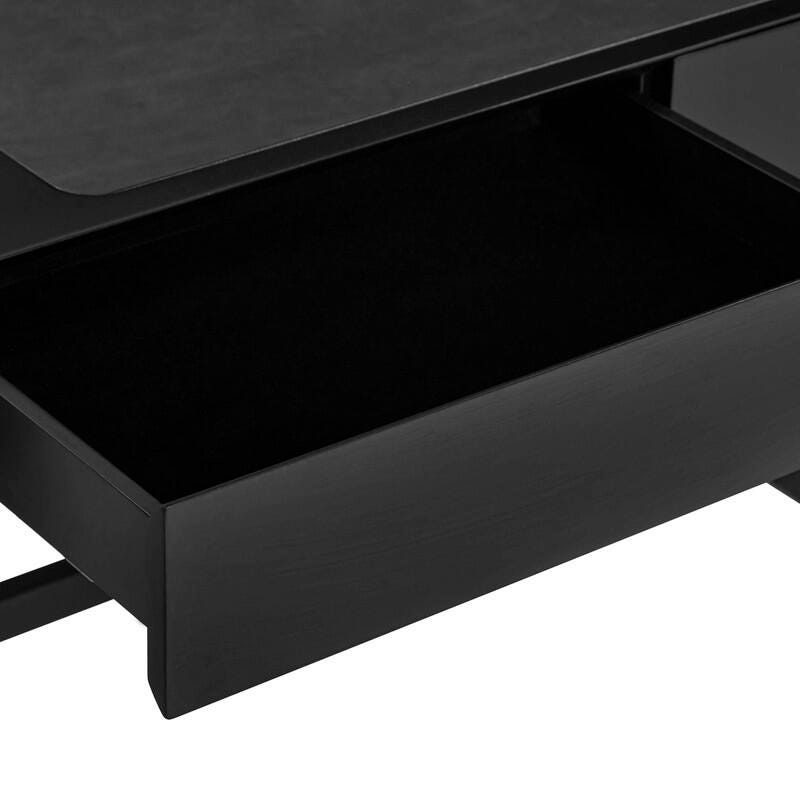 TOV Furniture Alfalfa 21" Home Office Desk, Black, large