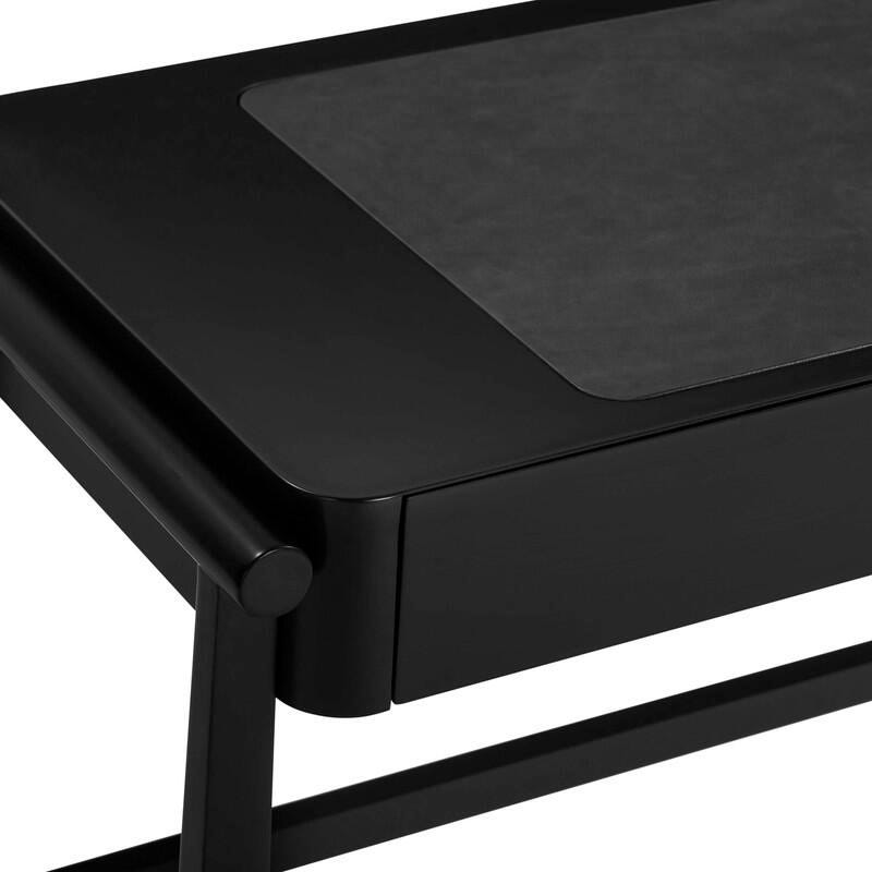 TOV Furniture Alfalfa 21" Home Office Desk, Black, large