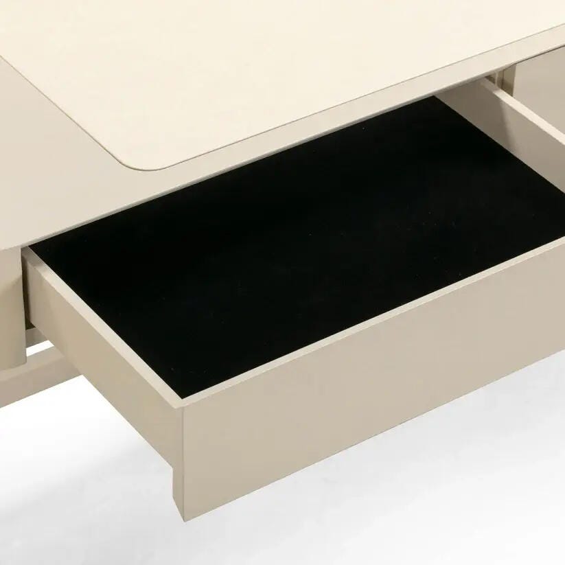 TOV Furniture Alfalfa 21" Home Office Desk, Taupe, large