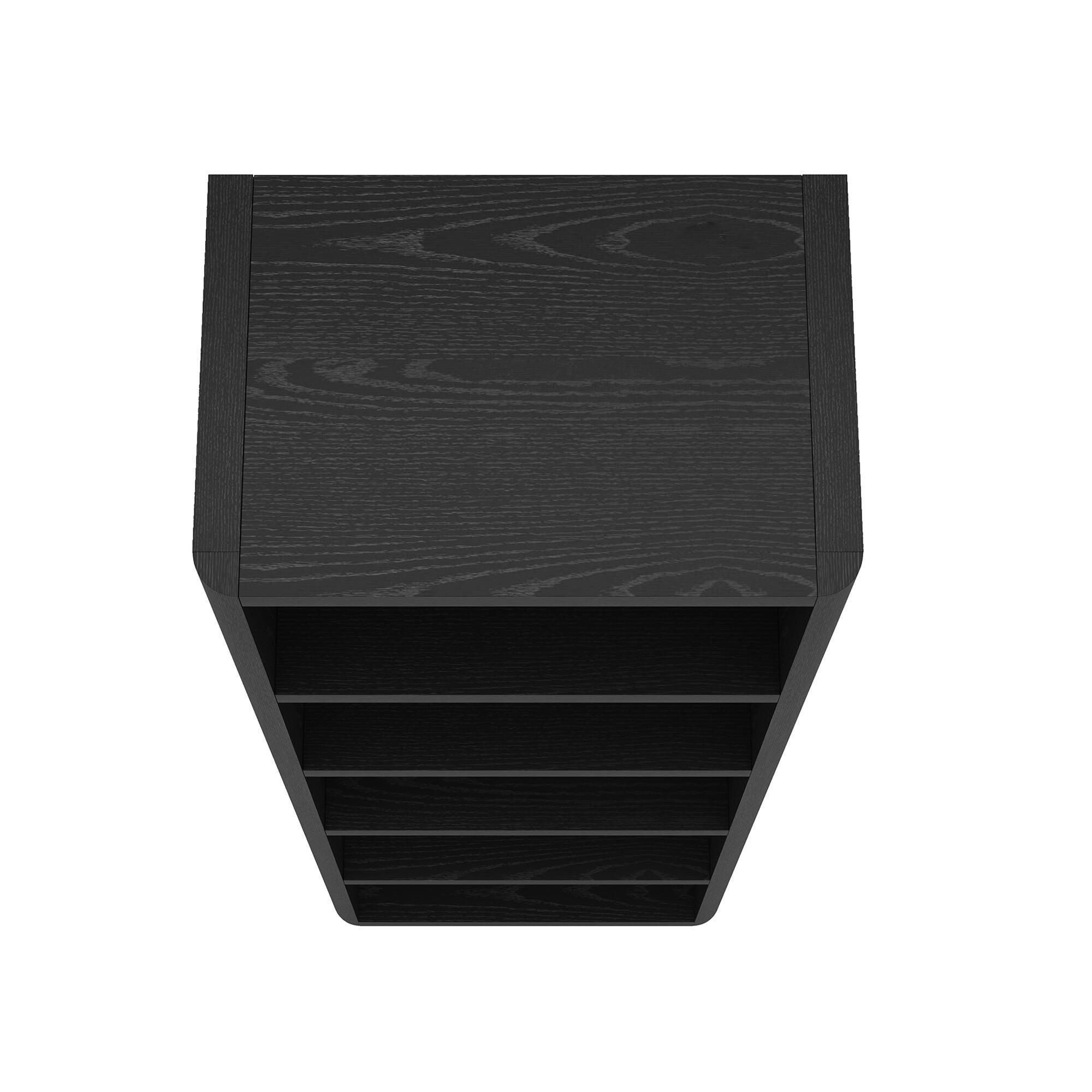 Manhattan Comfort Rivington 79" Open Bookcase, Black, large