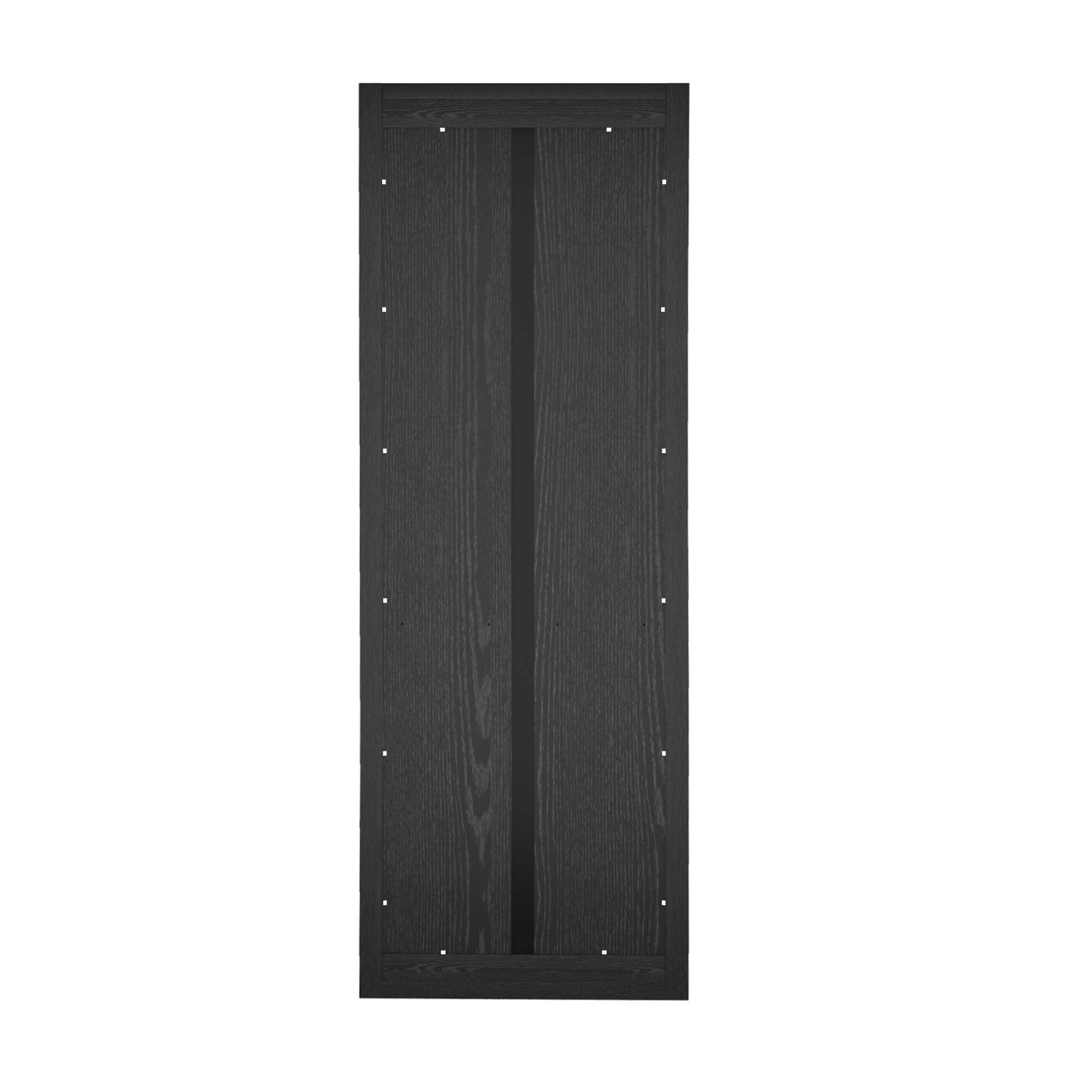Manhattan Comfort Rivington 79" Open Bookcase, Black, large
