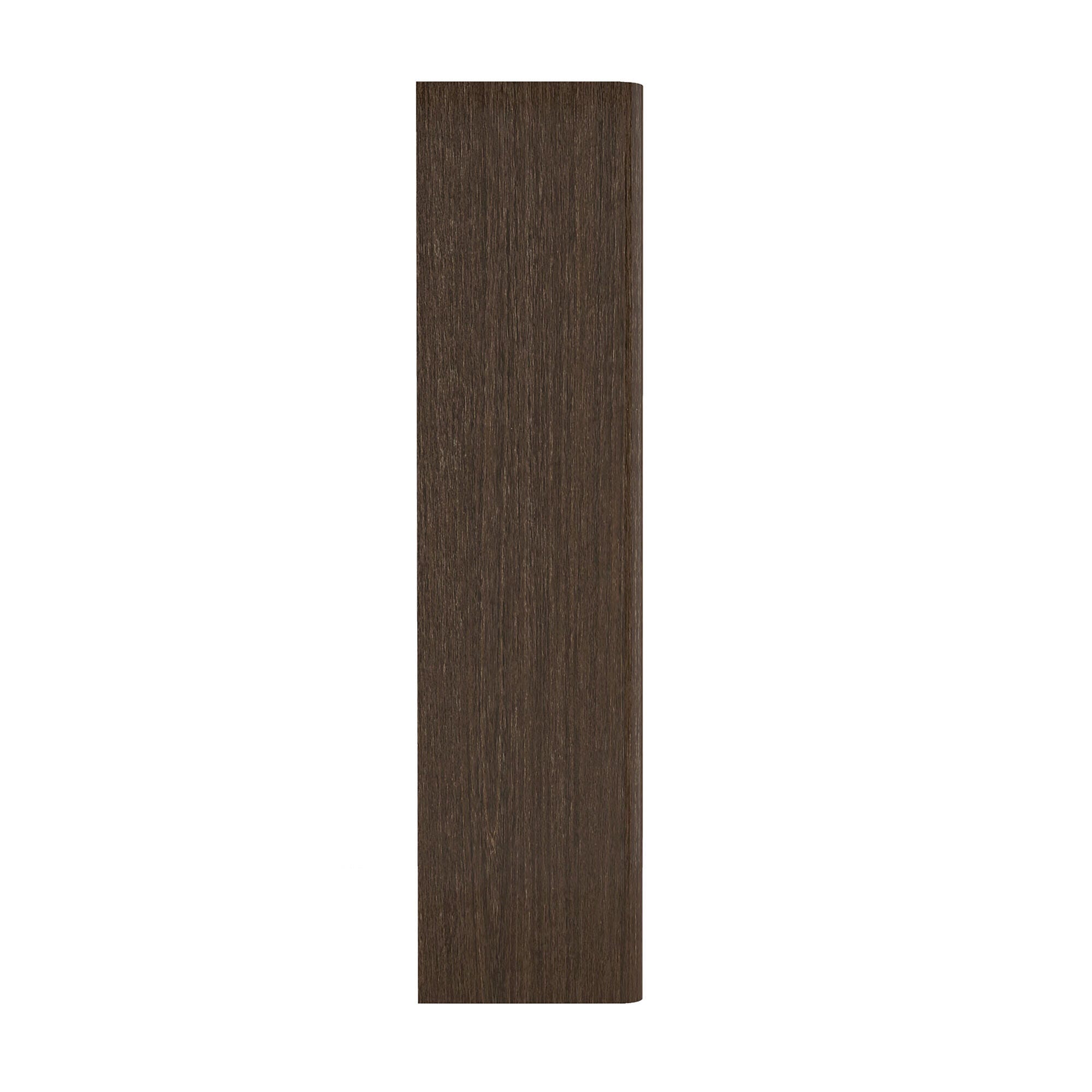 Manhattan Comfort Rivington 79" Open Bookcase, Dark Walnut, large