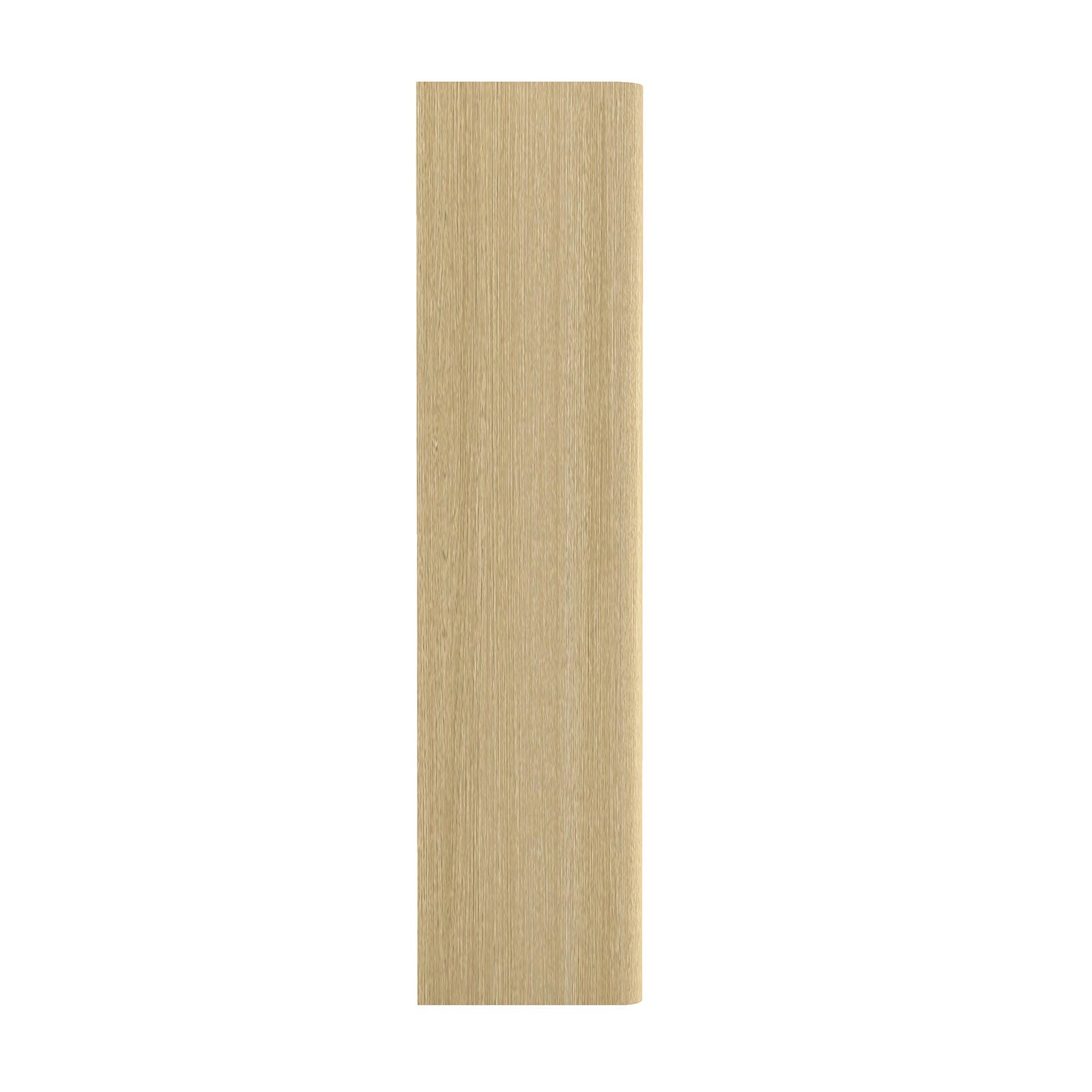 Manhattan Comfort Rivington 79" Open Bookcase, Natural Oak, large