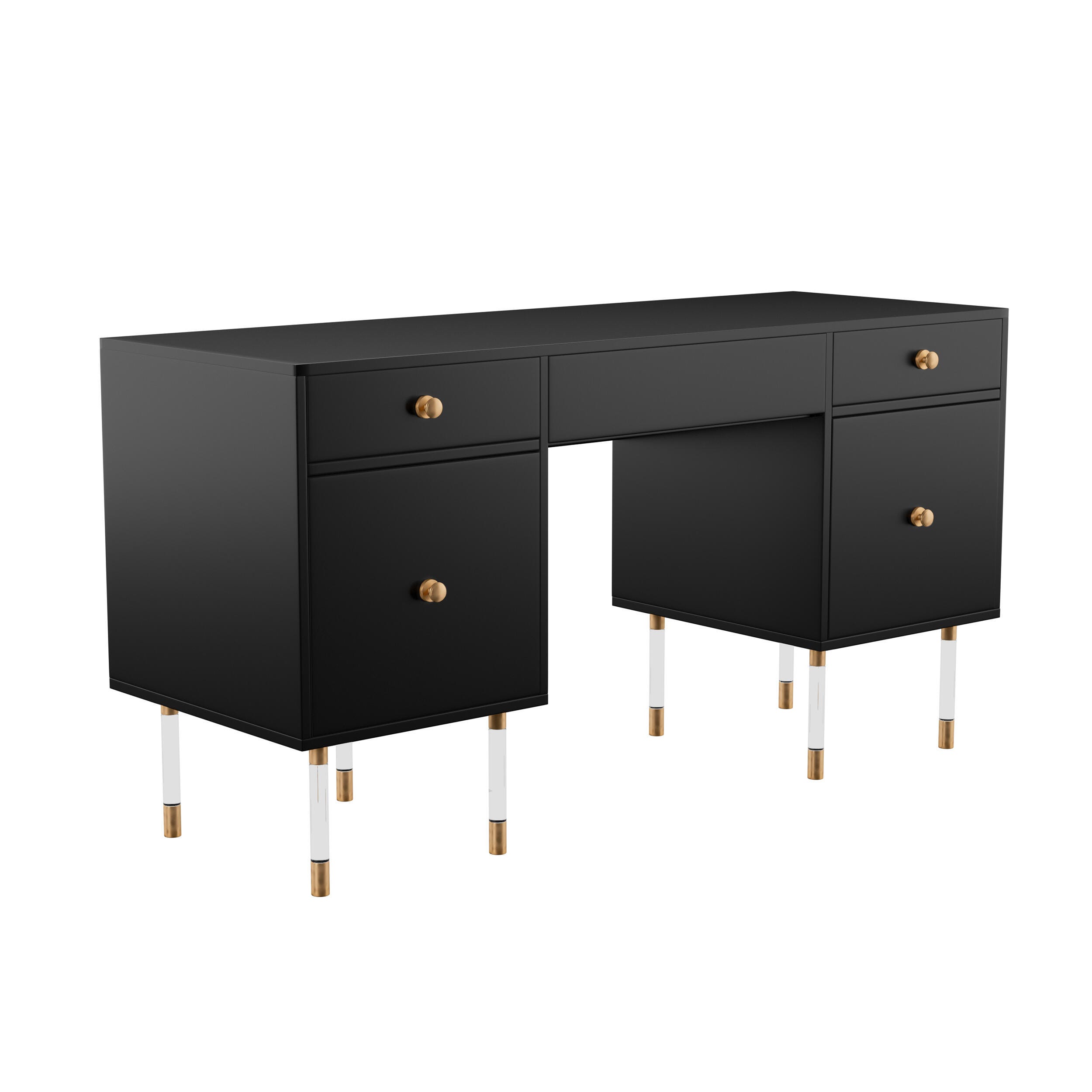 SEI Helston 55" Home Office Desk, , large