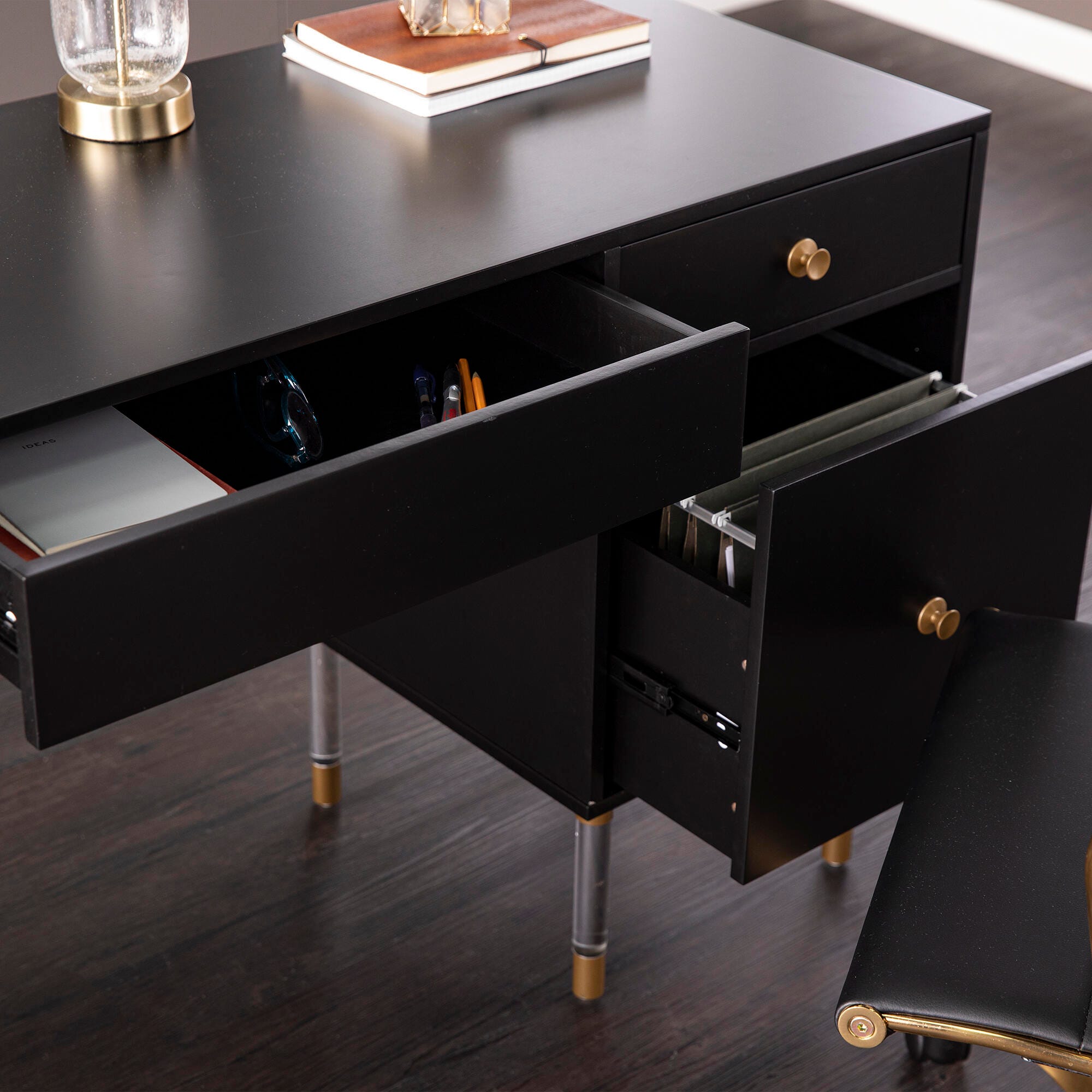 SEI Helston 55" Home Office Desk, , large
