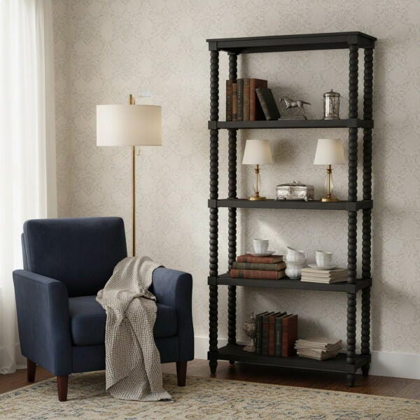 Crestview Collection 76" Beaded Etagere, , rollover