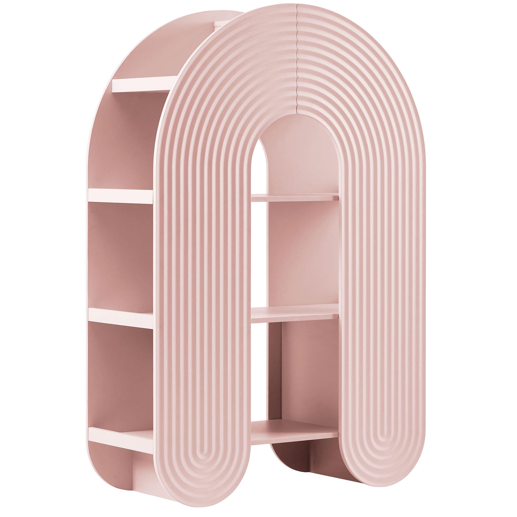 Modway Daydream 58" Bookshelf, Soft Pink, large
