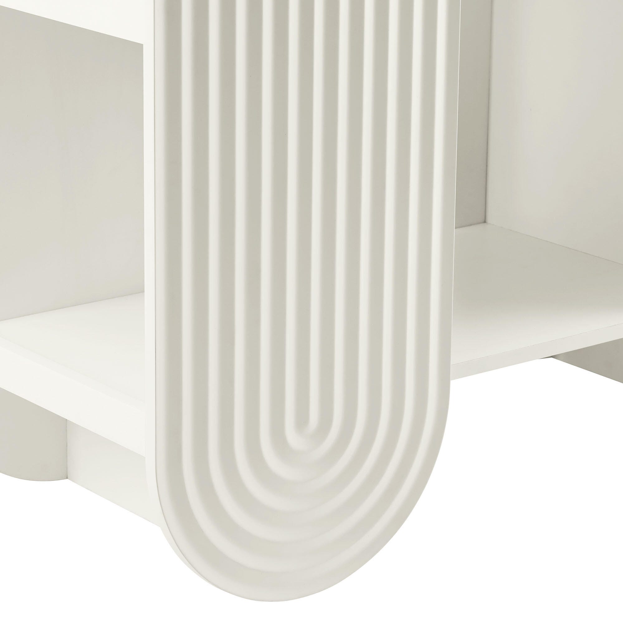 Modway Daydream 58" Bookshelf, White, large