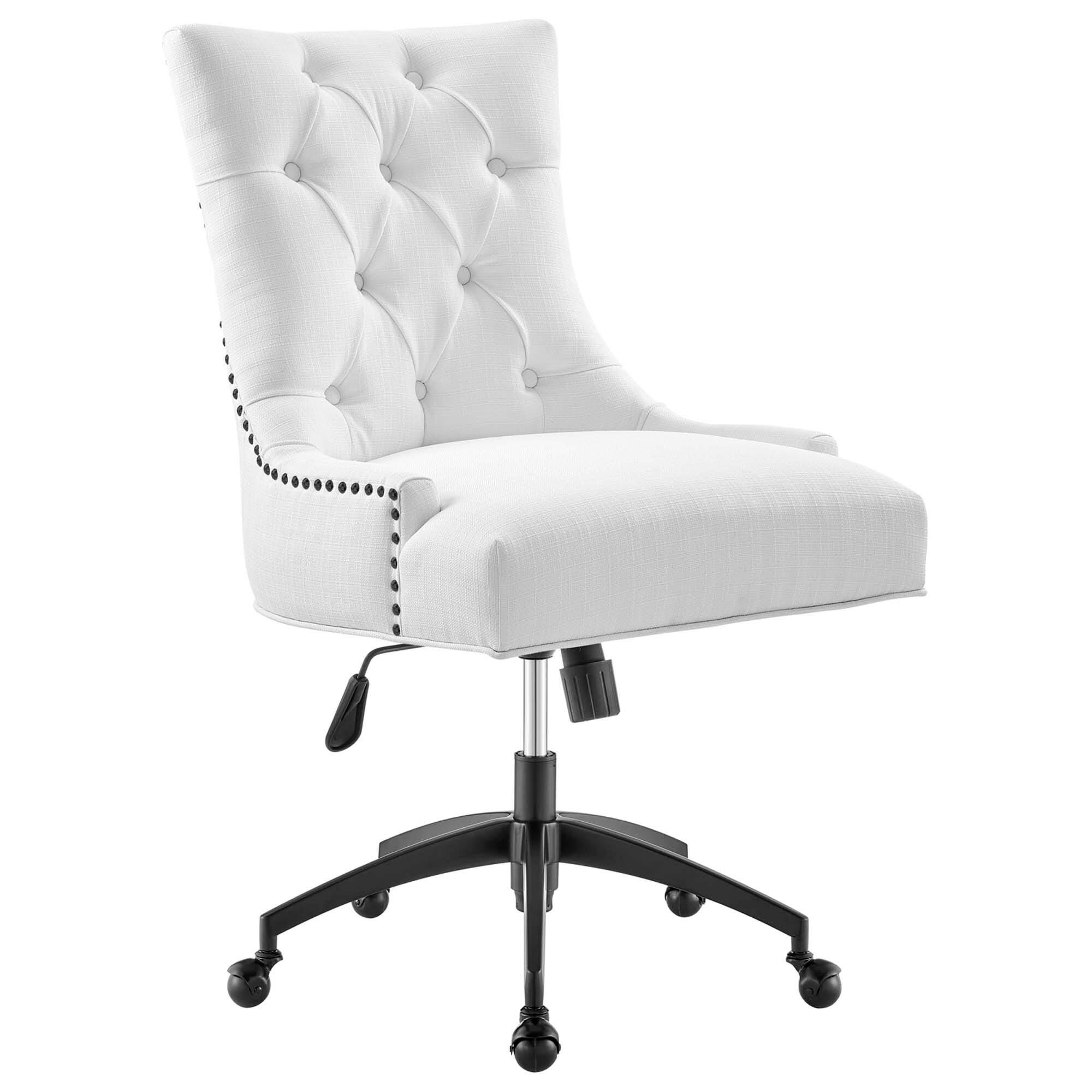 Modway Regent Home Office Chair, Black/White, large