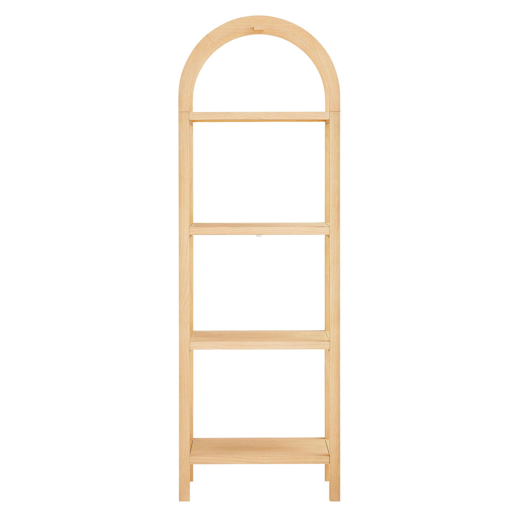 Modway Vexley 72" Bookshelf, Natural, large
