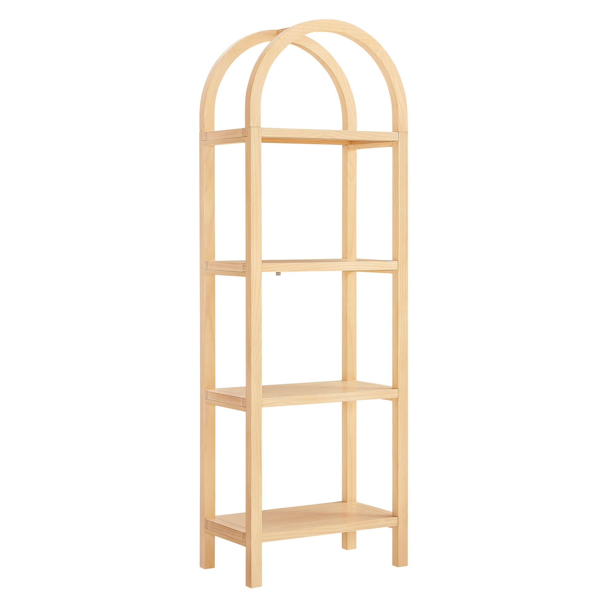 Modway Vexley 72" Bookshelf, Natural, large