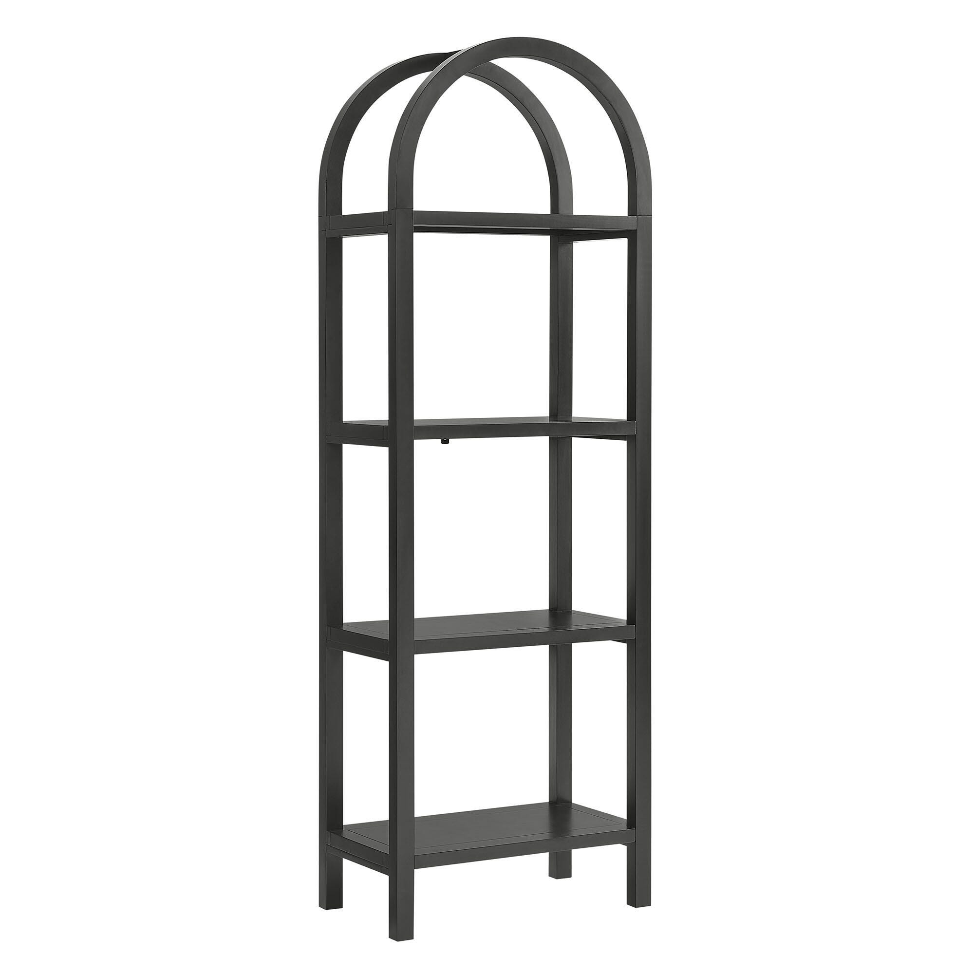 Modway Vexley 72" Bookshelf, Black, large