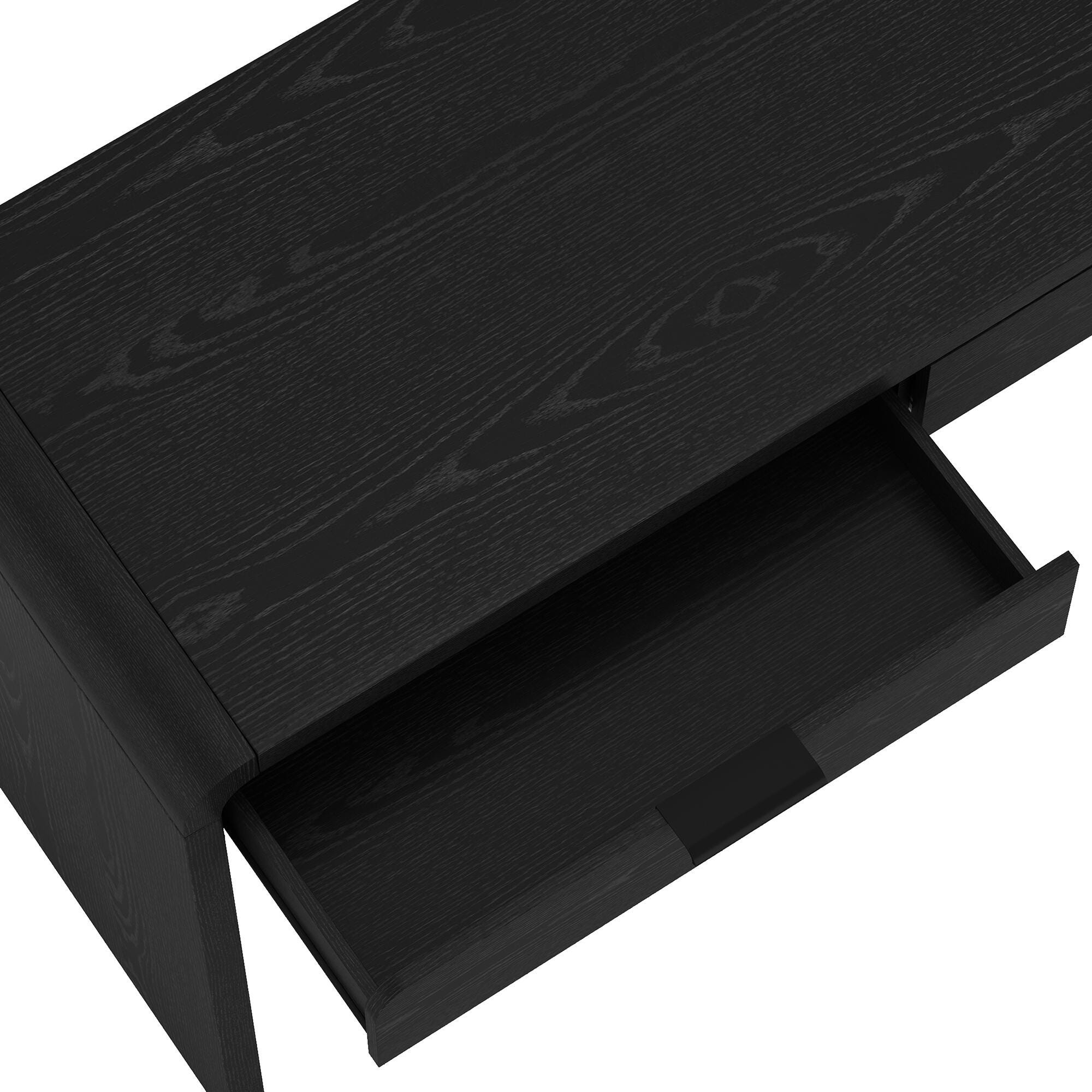 Manhattan Comfort Grace 54" Home Office Desk, Black, large