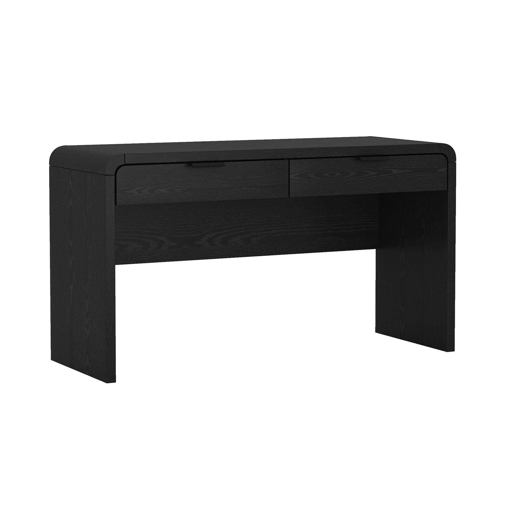 Manhattan Comfort Grace 54" Home Office Desk, Black, large