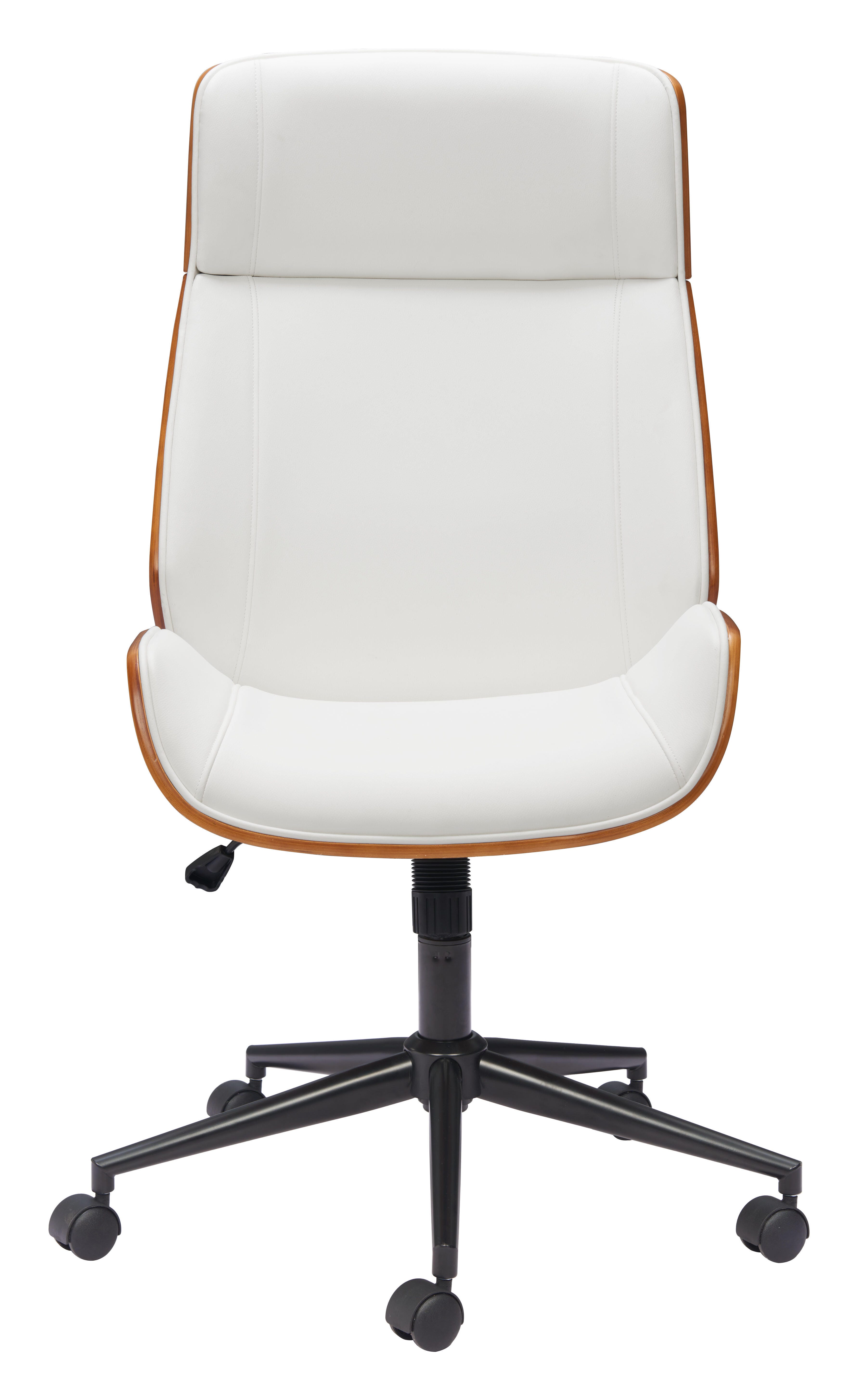 Erika Home ZUO Flex Home Office Desk Chair, White, large