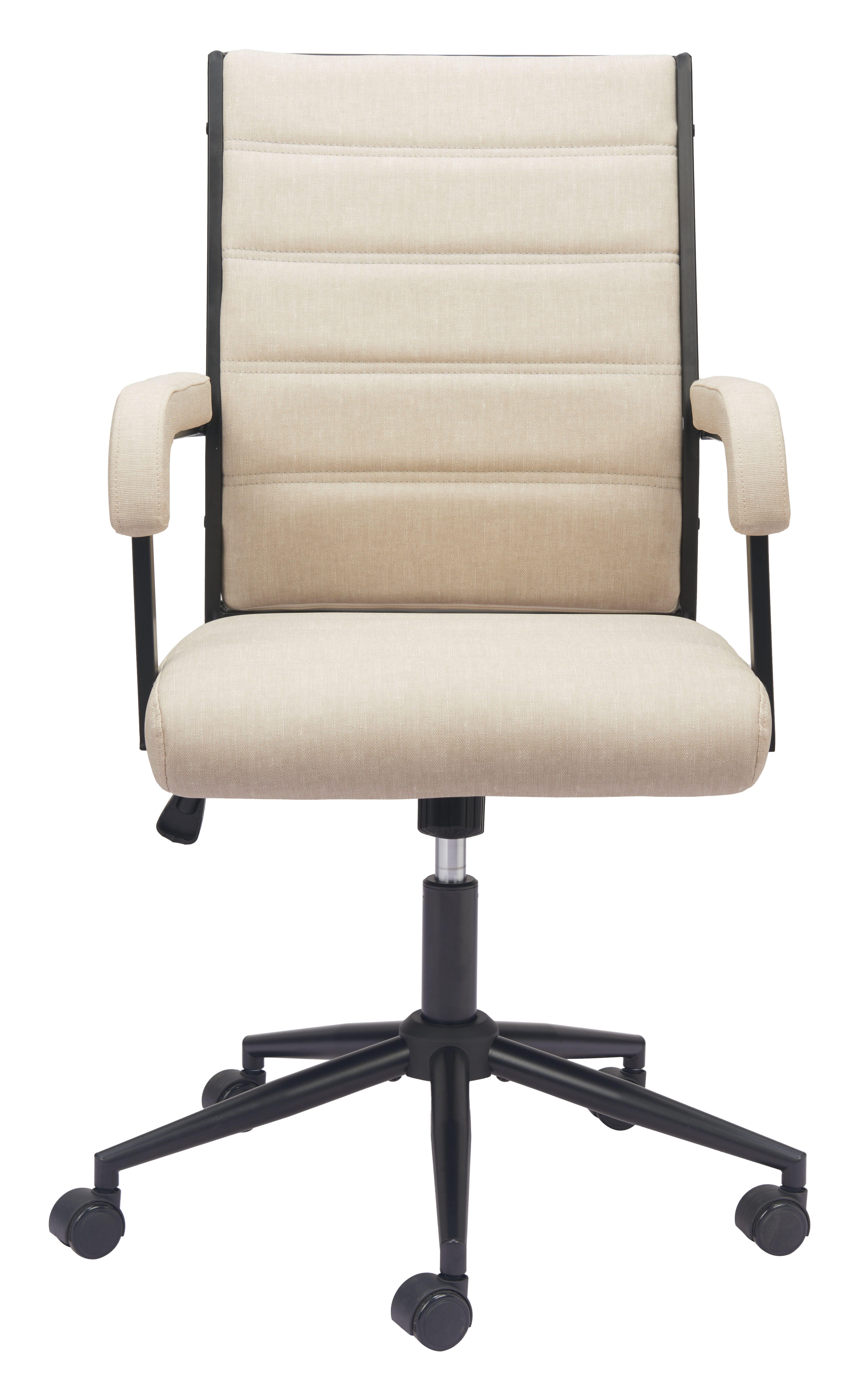 Erika Home ZUO Auction Home Office Desk Chair, Beige, large