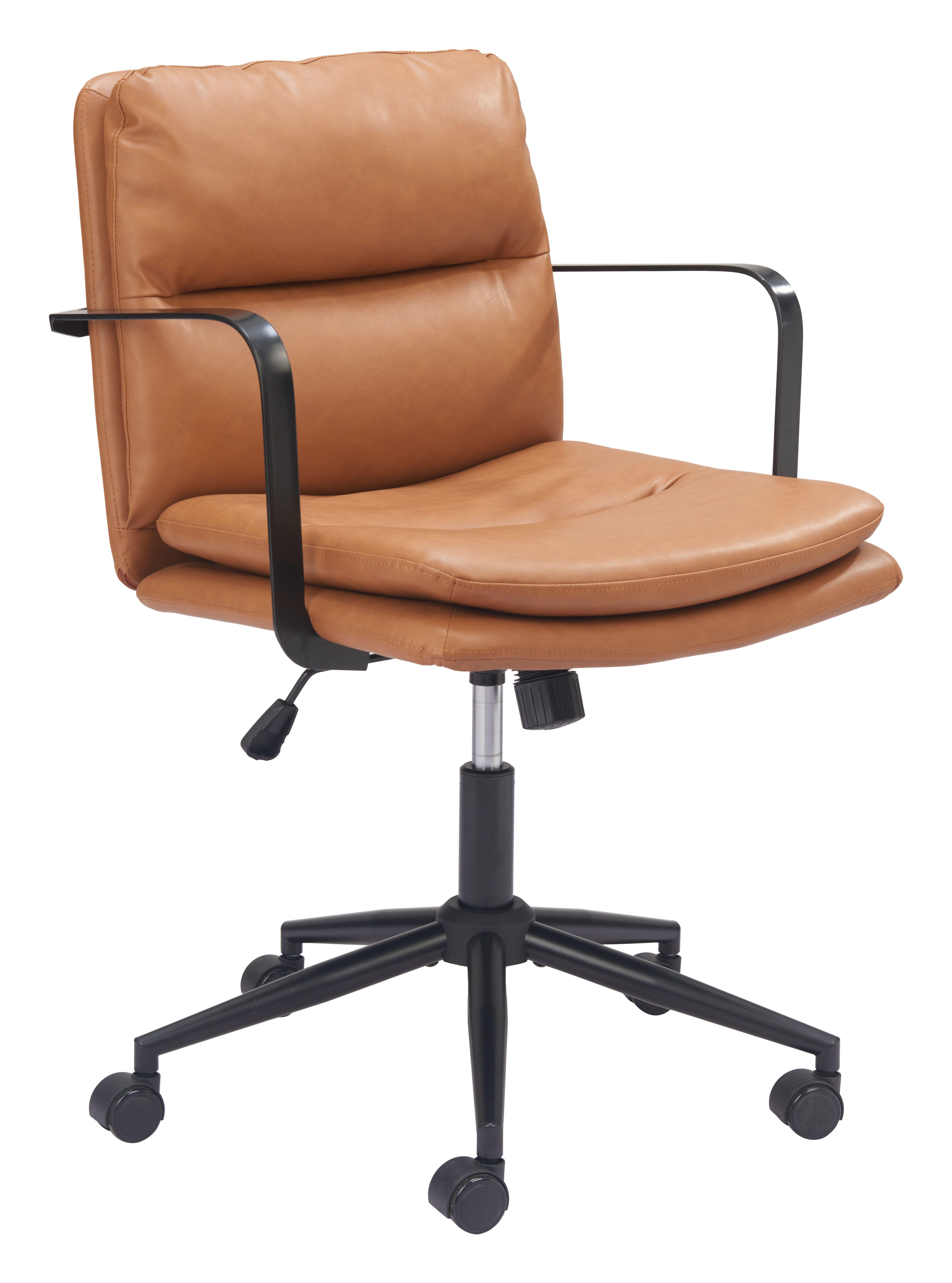 Erika Home ZUO Birao Home Office Desk Chair, Brown, large