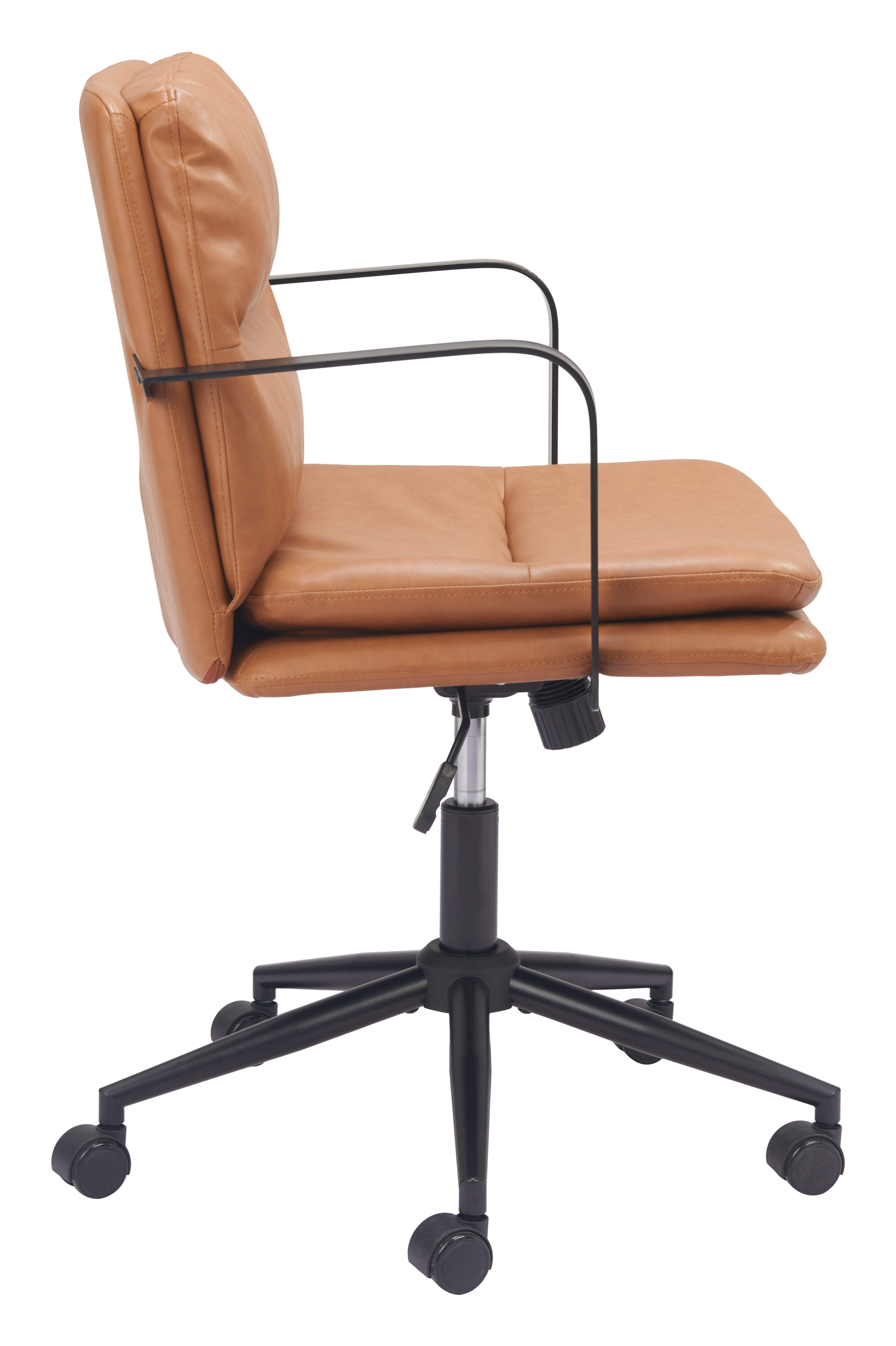 Erika Home ZUO Birao Home Office Desk Chair, Brown, large