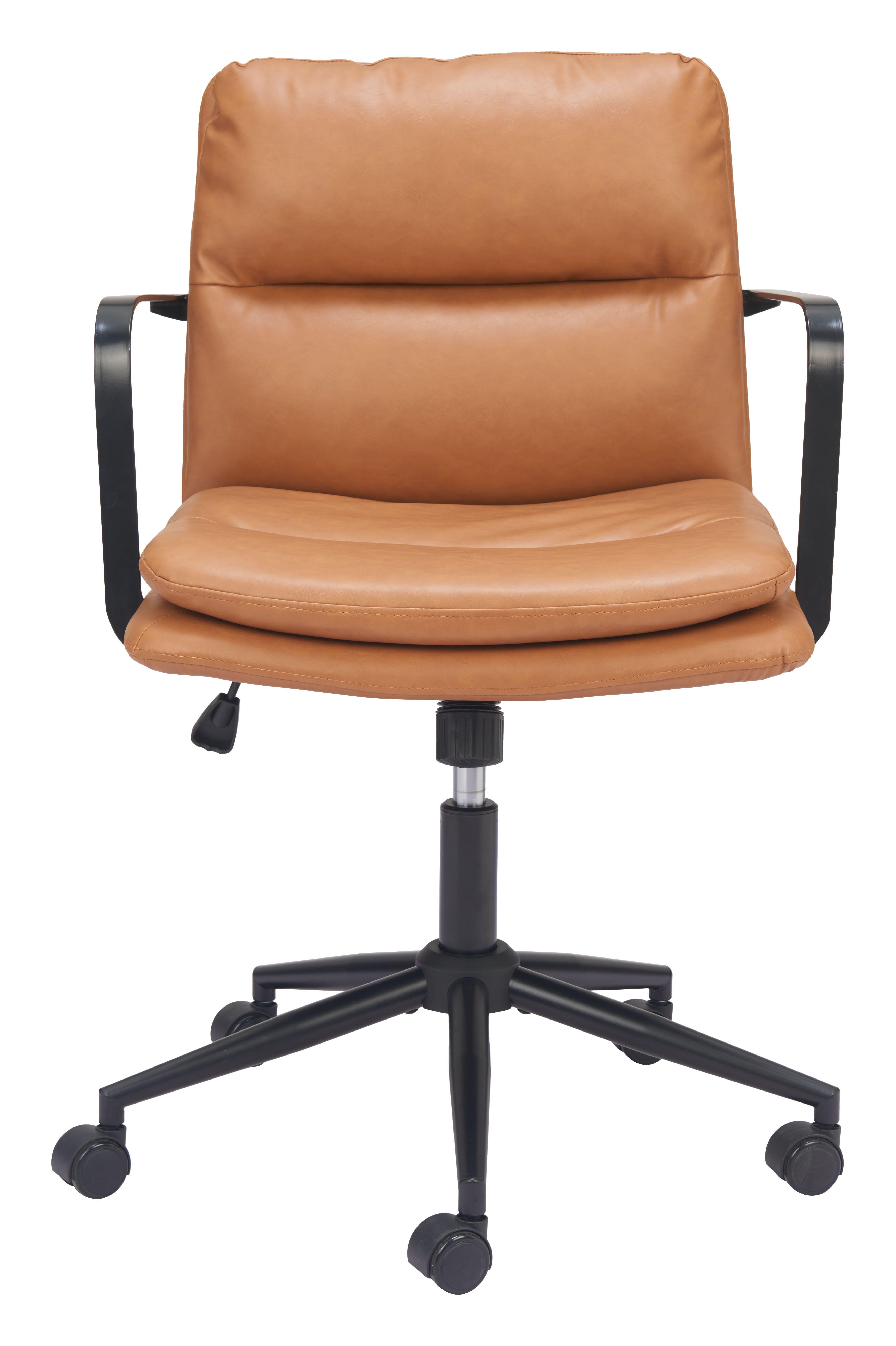 Erika Home ZUO Birao Home Office Desk Chair, Brown, large