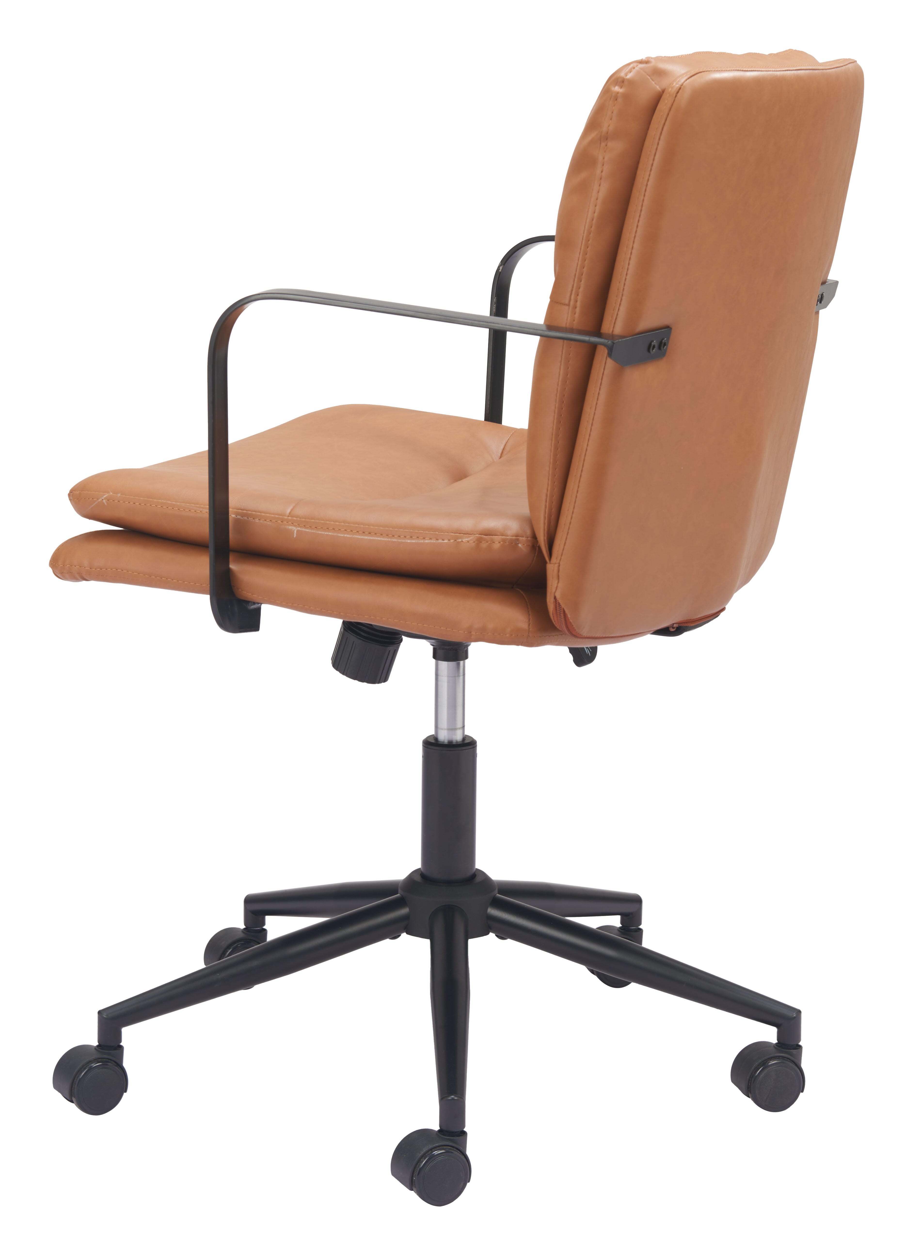 Erika Home ZUO Birao Home Office Desk Chair, Brown, large