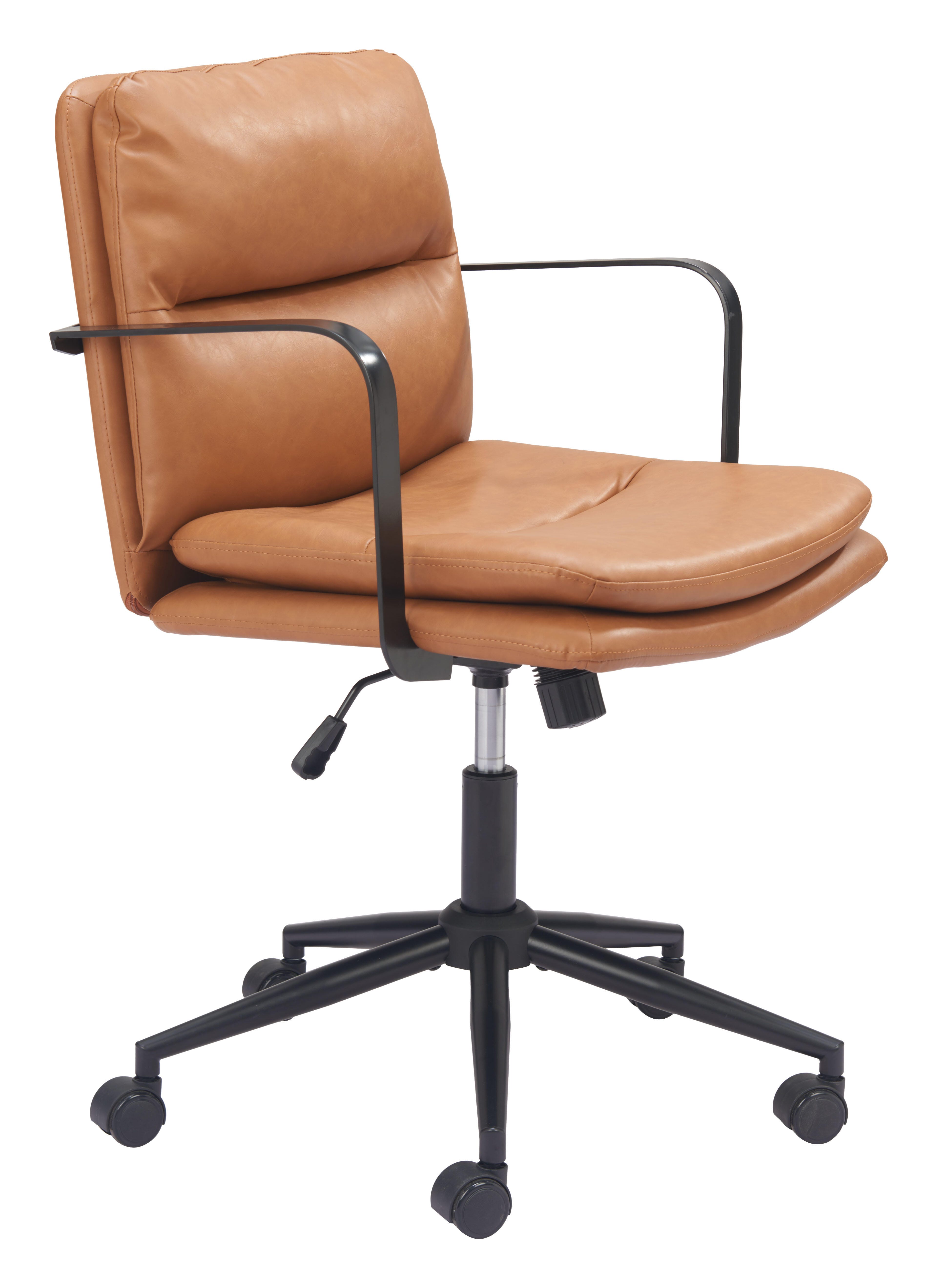 Erika Home ZUO Birao Home Office Desk Chair, Brown, large