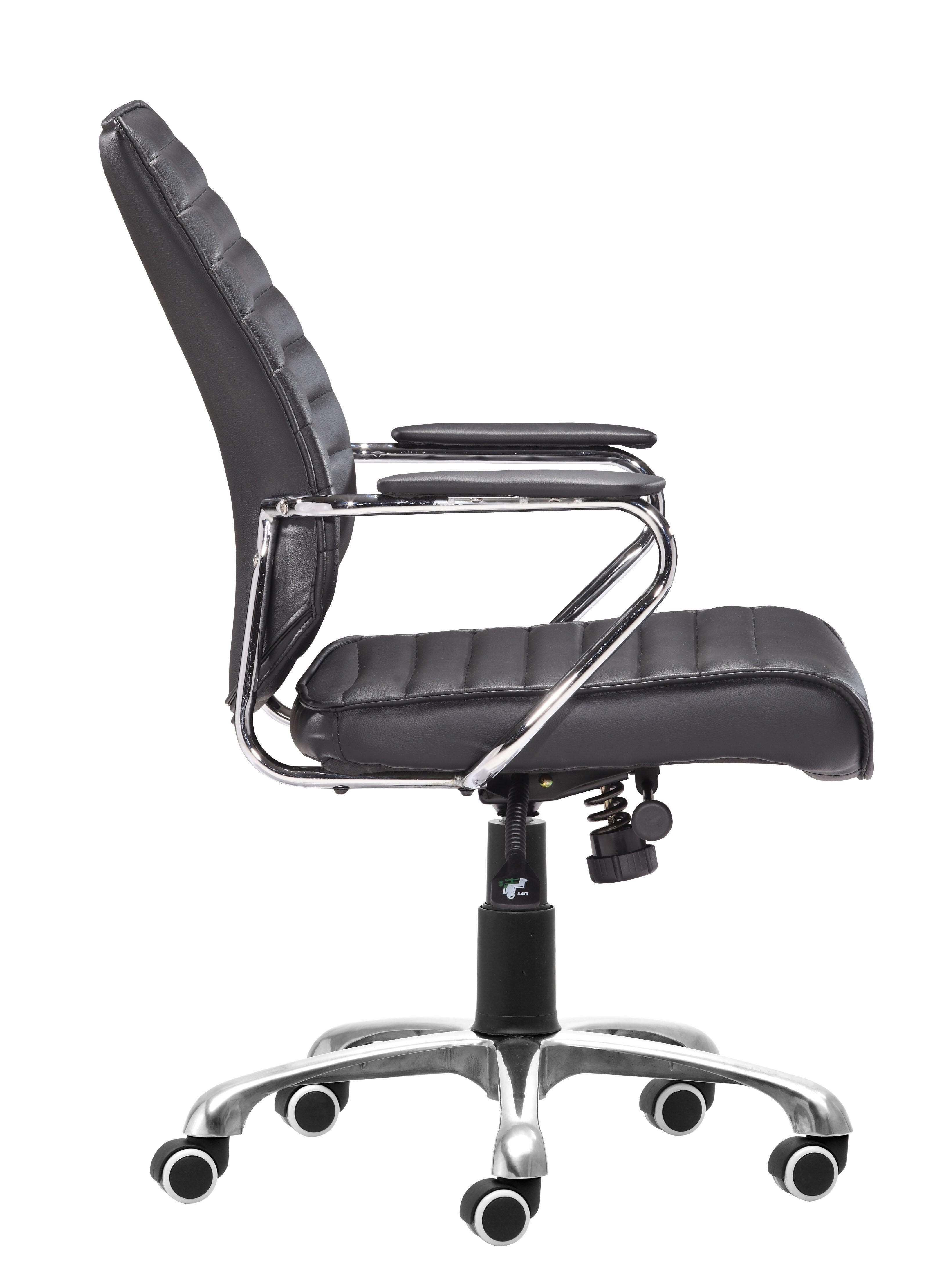Erika Home ZUO Enterprise Home Office Desk Chair, Black, large
