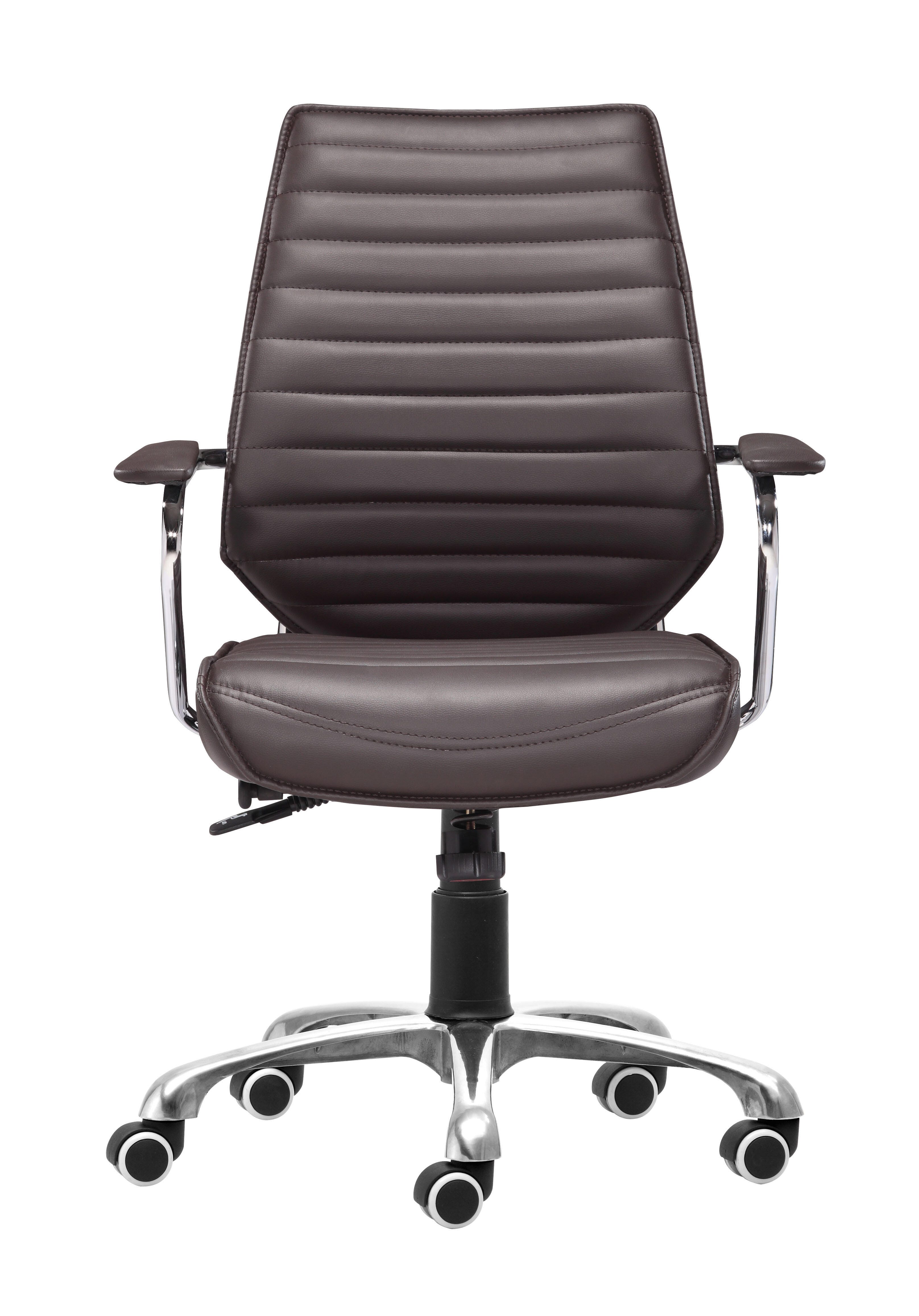 Erika Home ZUO Enterprise Home Office Desk Chair, Espresso, large