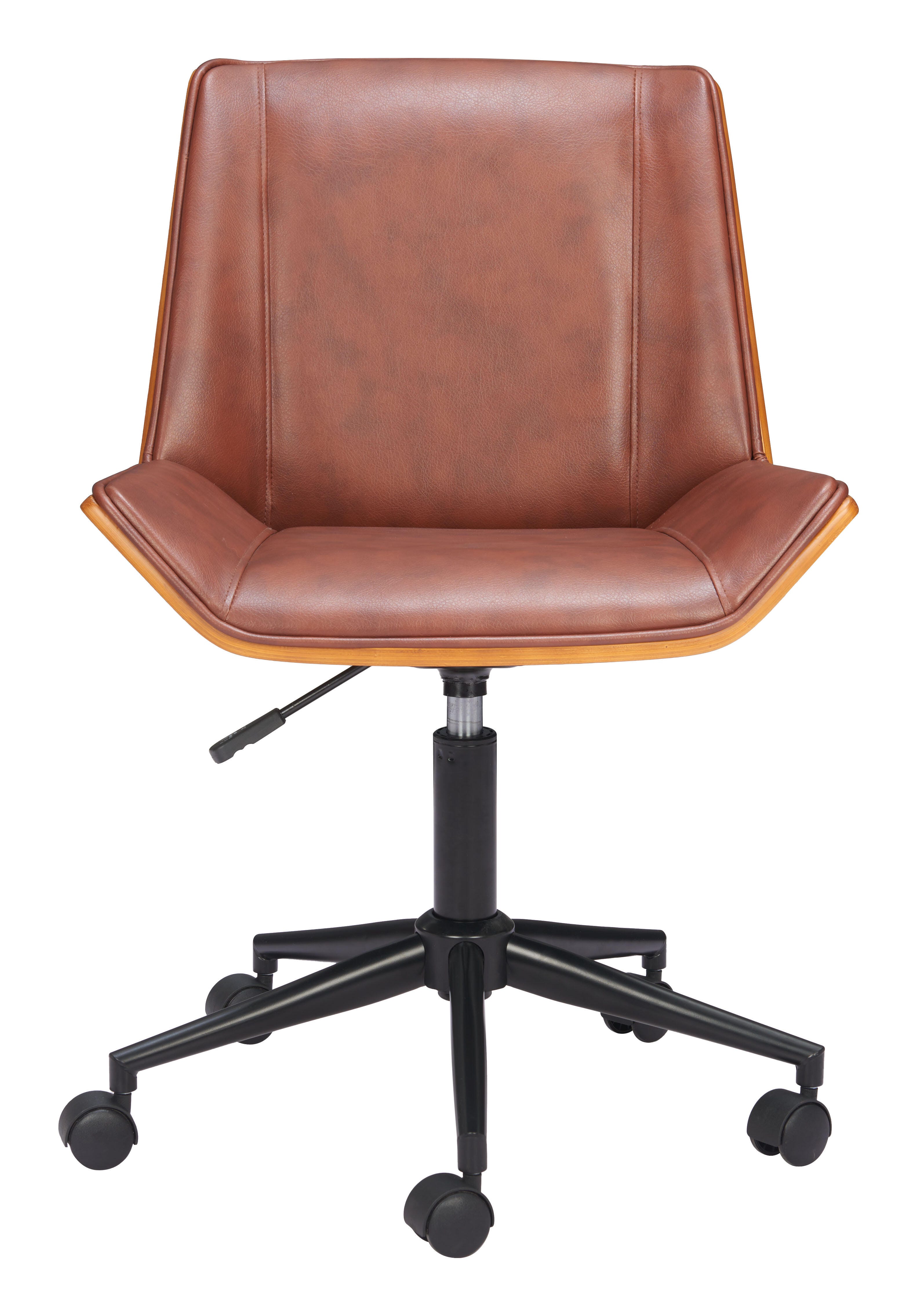 Erika Home ZUO Maker Home Office Desk Chair, Walnut, large
