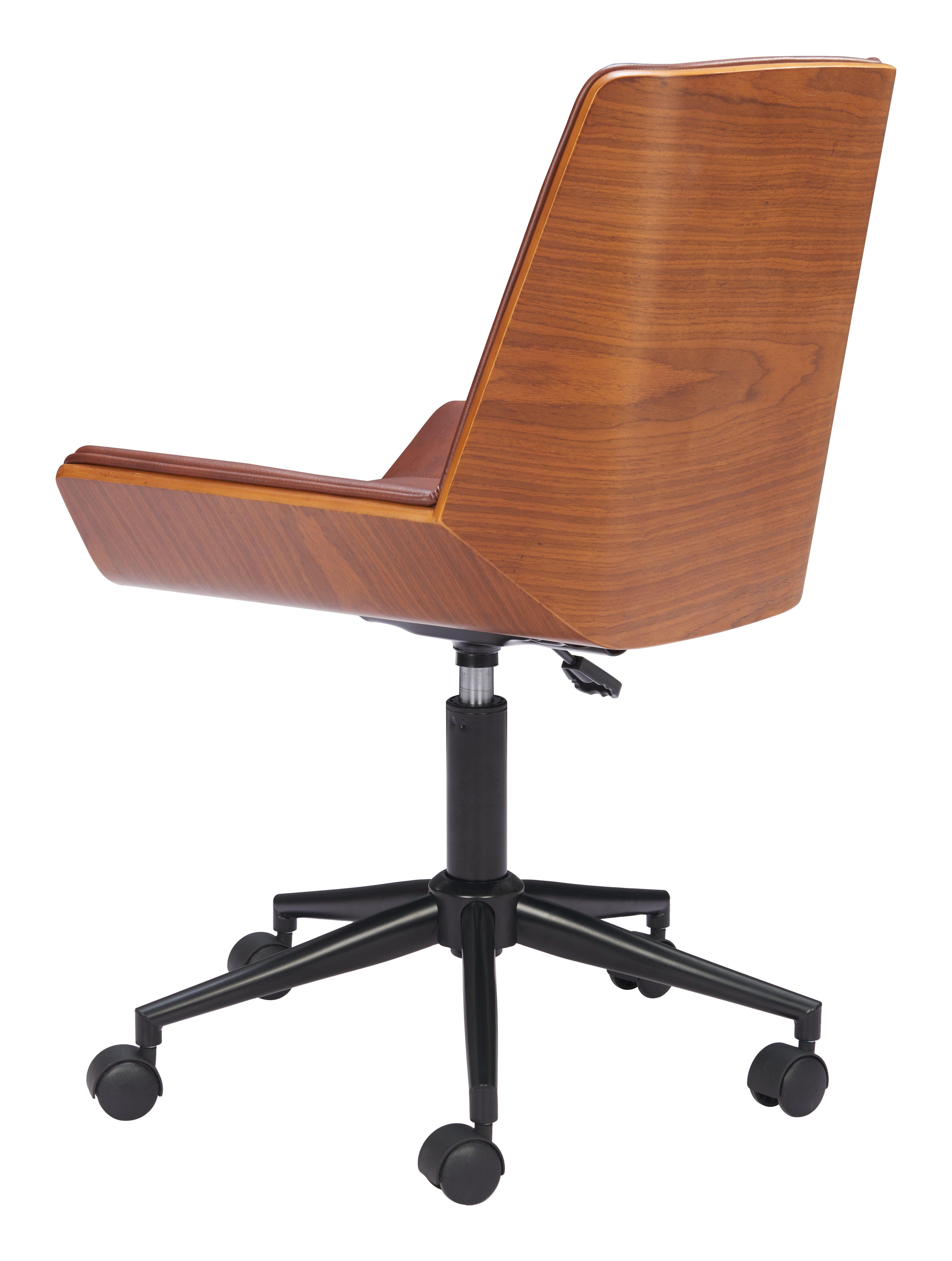 Erika Home ZUO Maker Home Office Desk Chair, Walnut, large