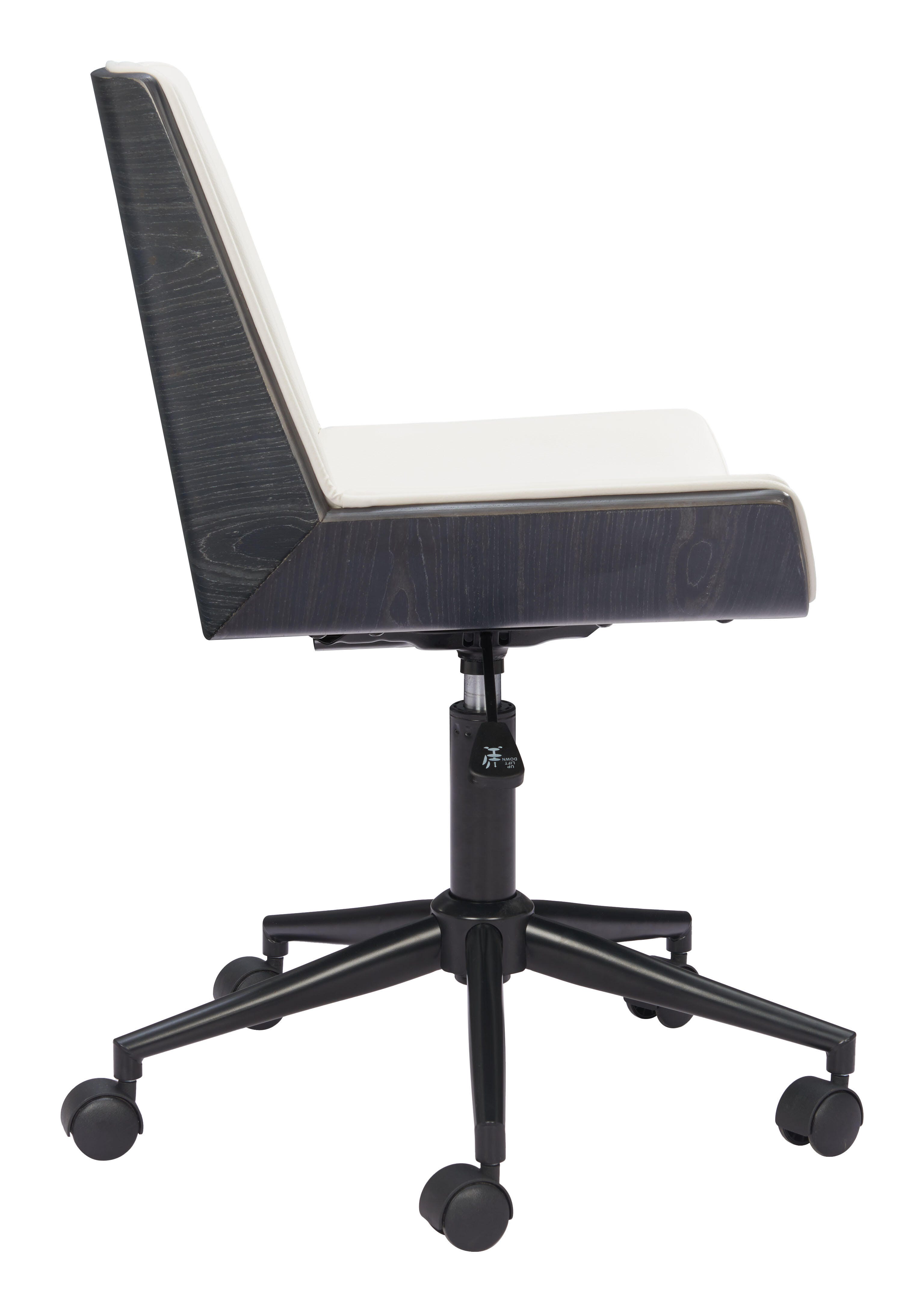 Erika Home ZUO Maker Home Office Desk Chair, White, large