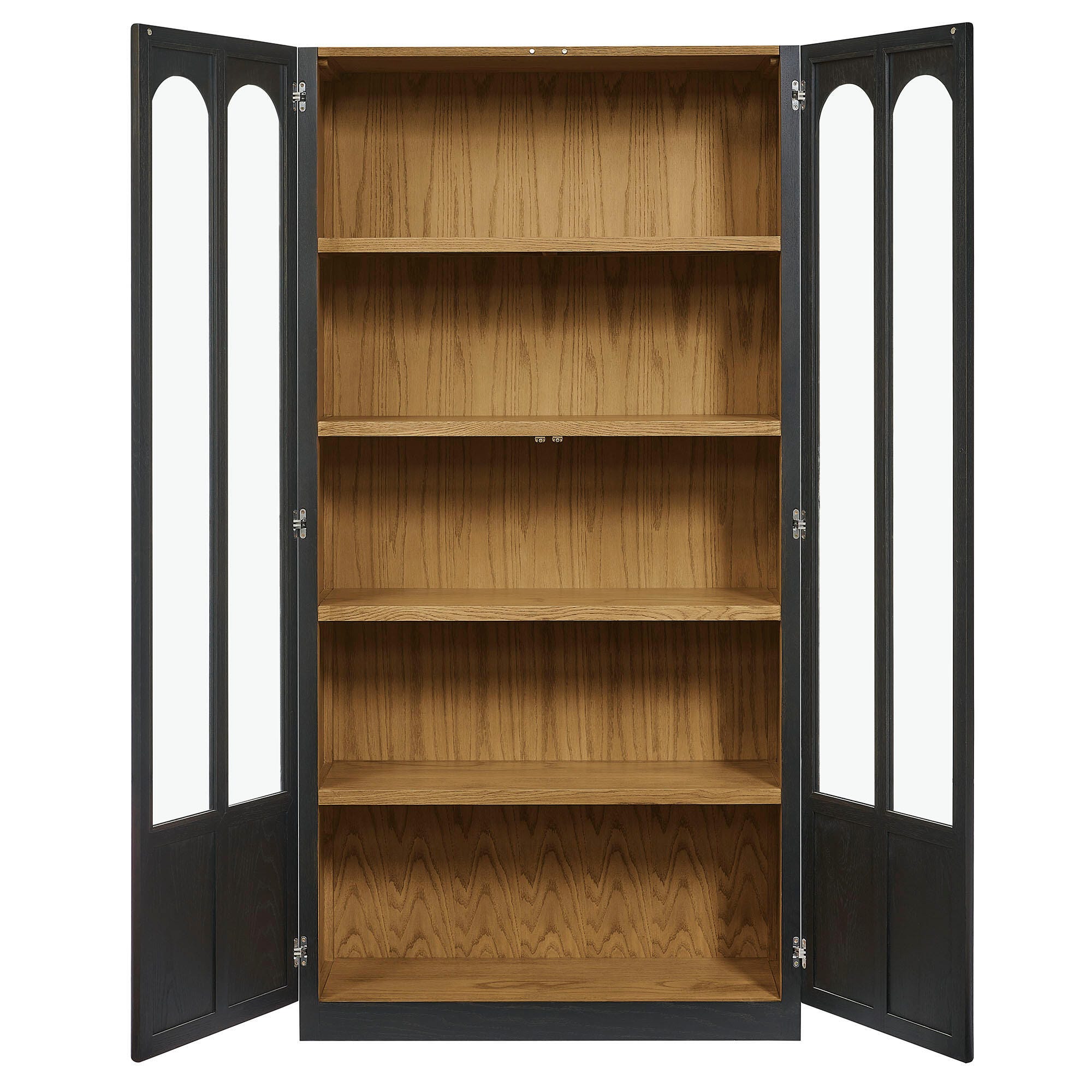 Modway Anwen Storage Cabinet, Black Oak, large