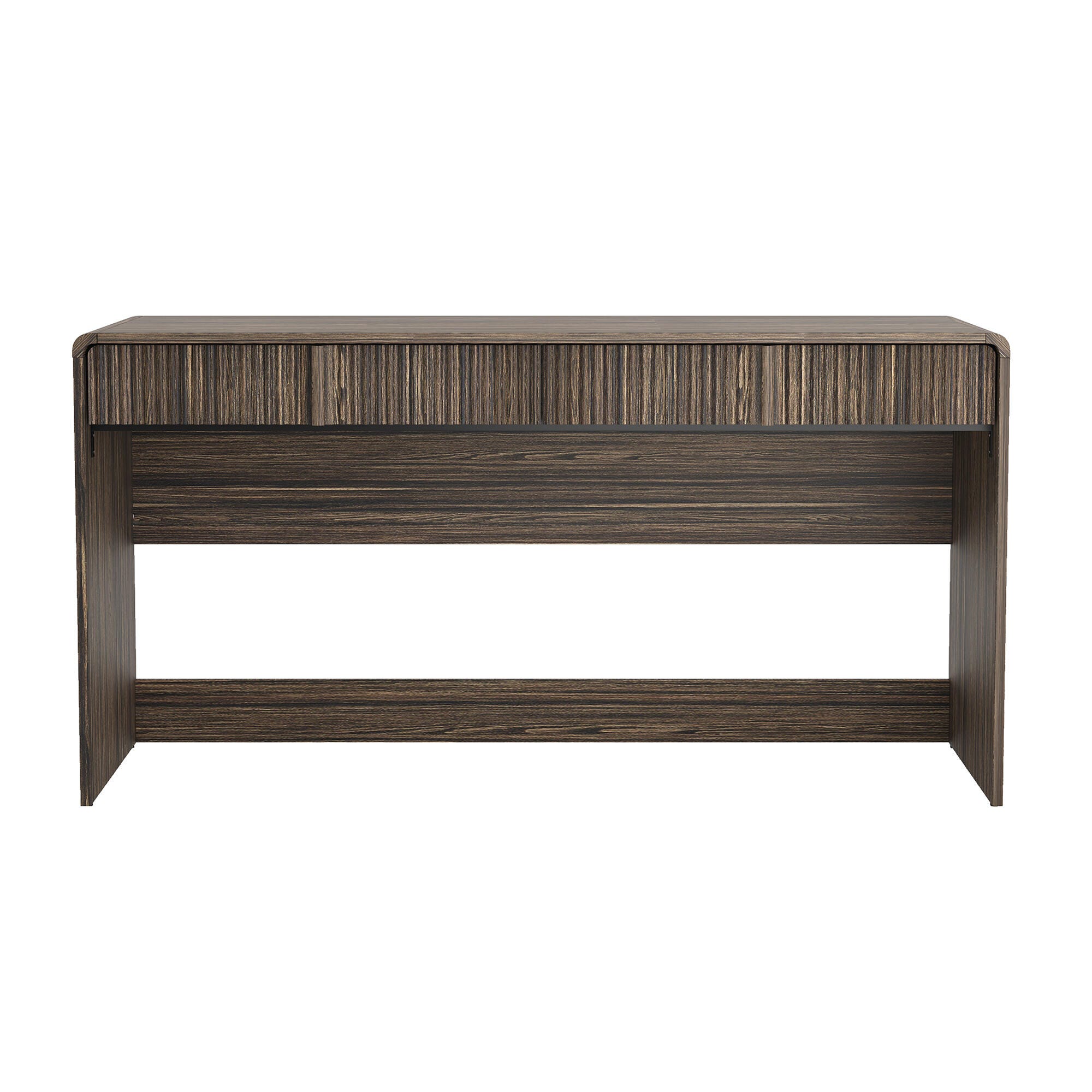 Manhattan Comfort Novara 60" Home Office Desk, Jacobean Walnut, large