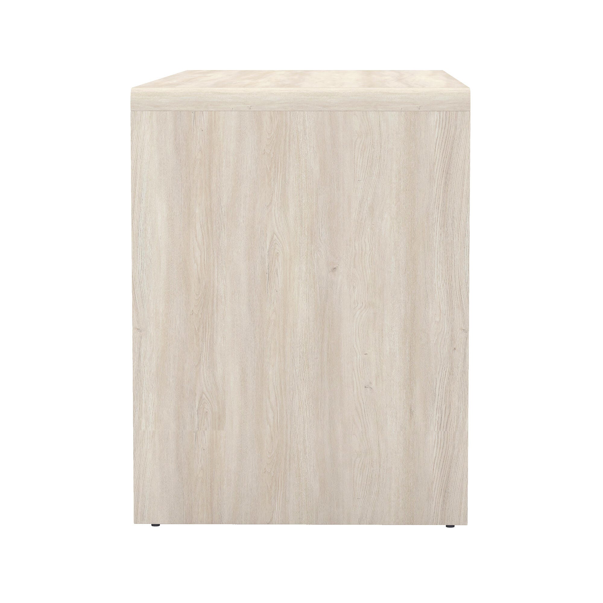 Manhattan Comfort Novara 60" Home Office Desk, Whitewashed Oak, large