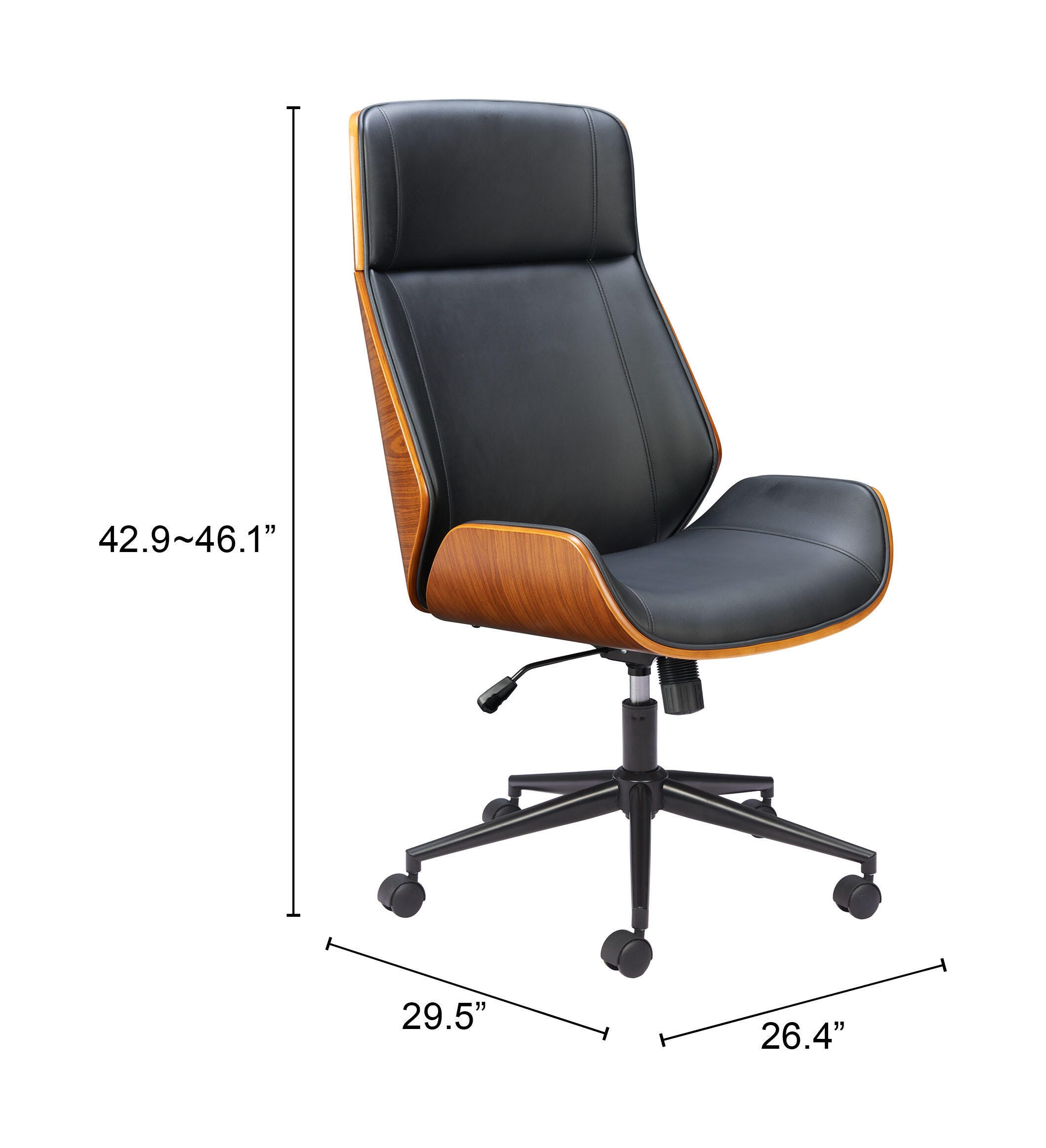 Erika Home ZUO Flex Home Office Desk Chair, , large