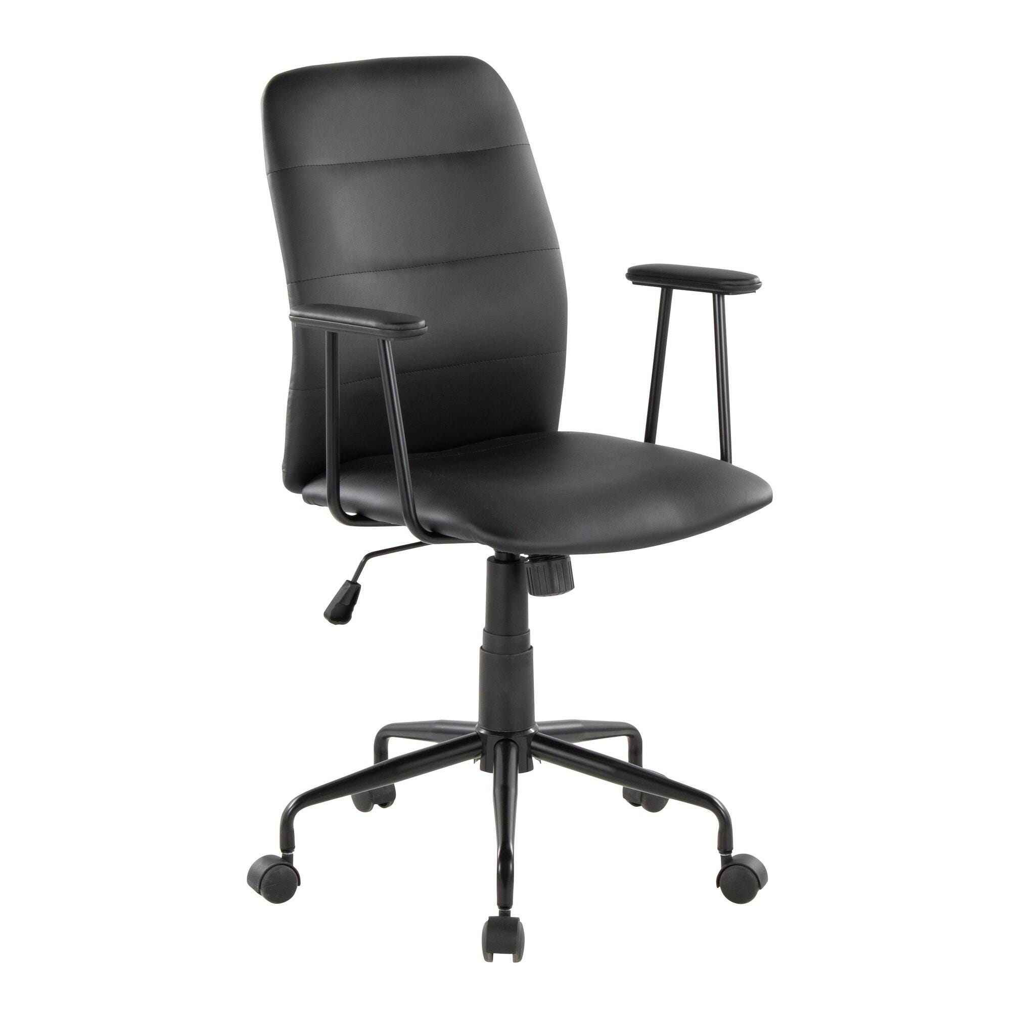 LumiSource Fredrick Executive Office Chair, Black, large
