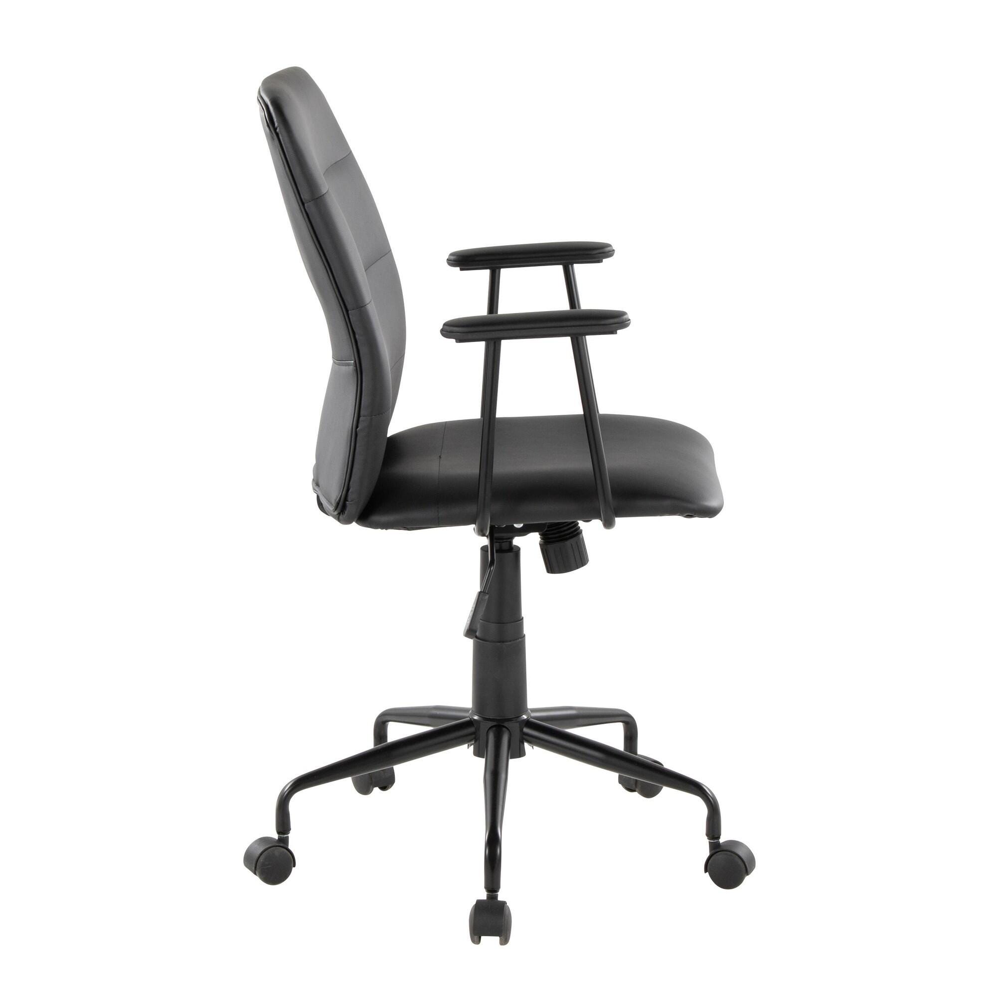 LumiSource Fredrick Executive Office Chair, Black, large
